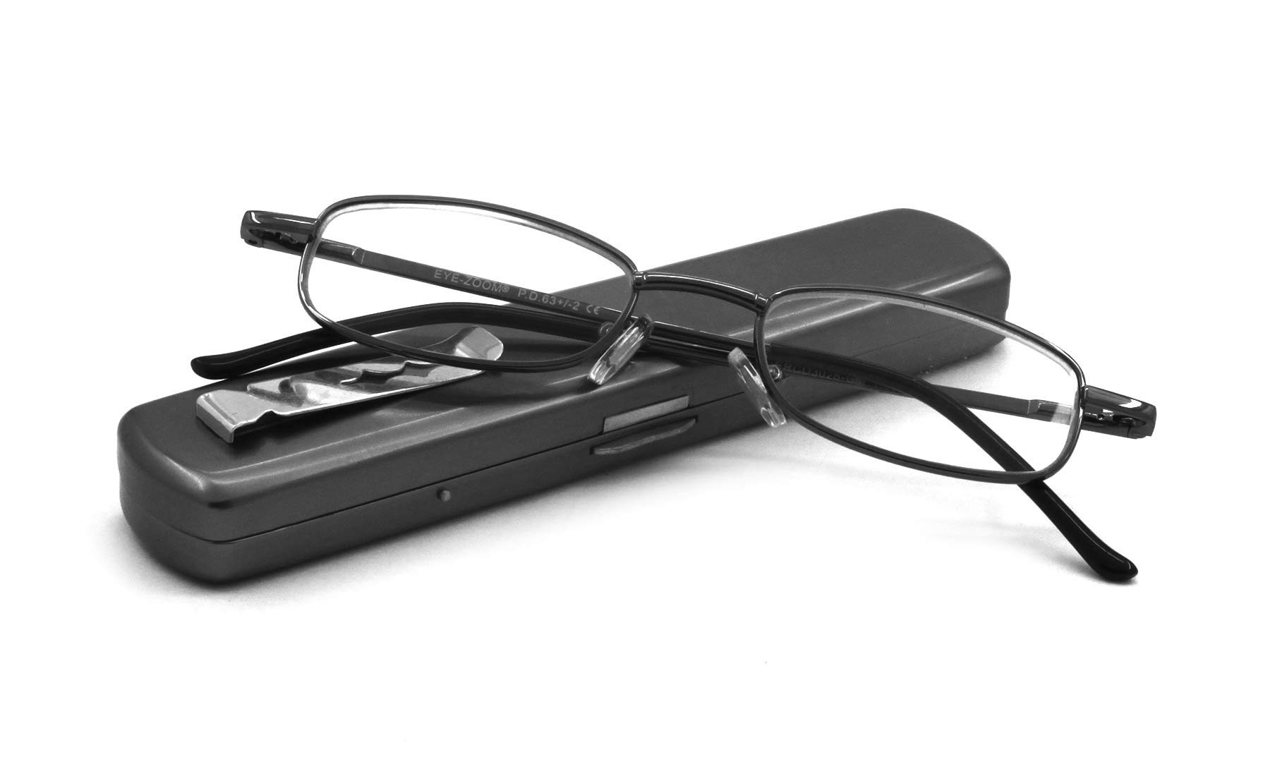 Lightweight Portable Metal Reading Glasses for Men & Women - Foldable Eyewear with Carrying Case | Perfect for Reading, Travel, and Everyday Use