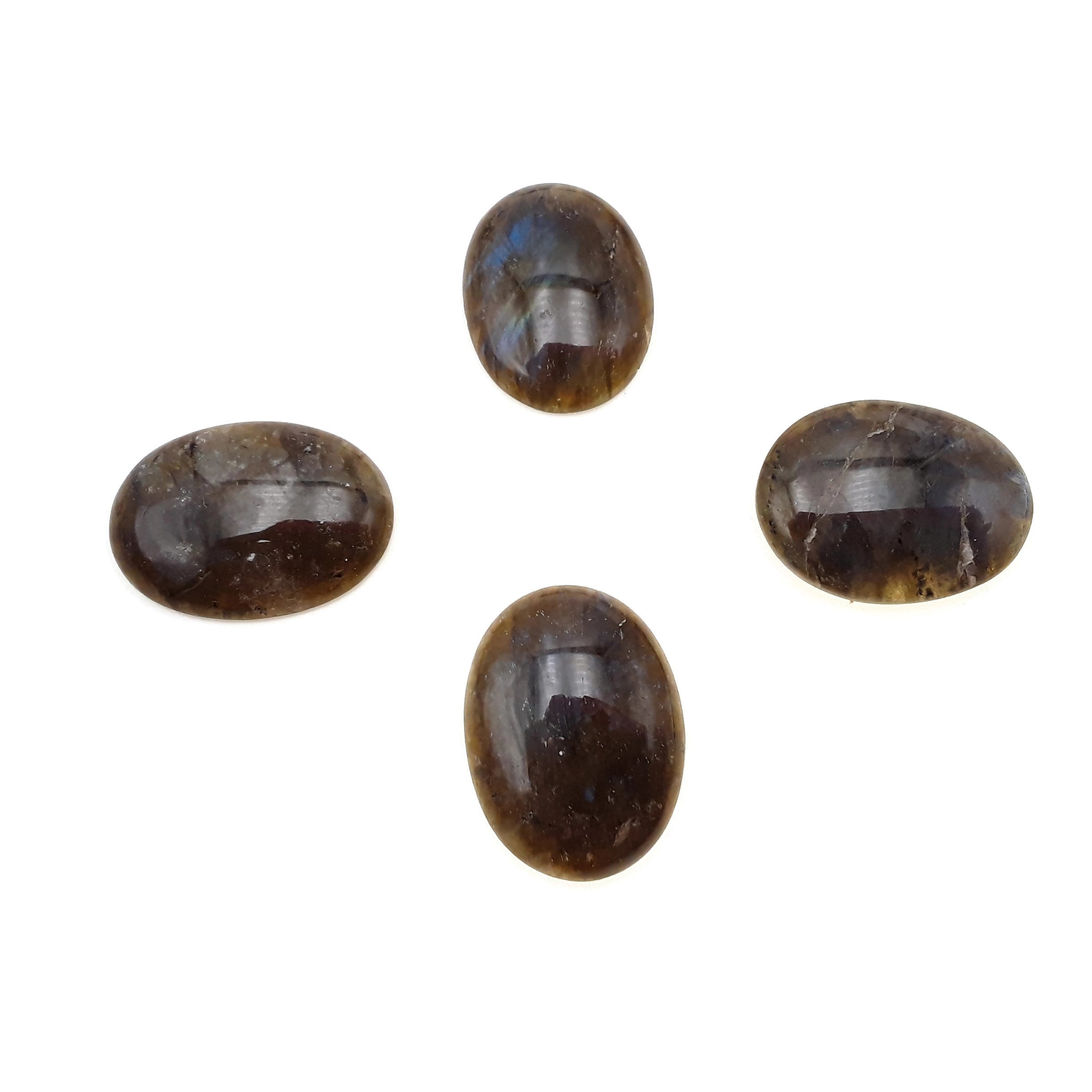 Natural Labradorite Oval Cabochon 30x40mm - Genuine Gemstone for Jewelry Making, Wire Wrapping & Healing Crystals (Sold Individually) - Perfect for Pendants, Rings & Spiritual Energy Work