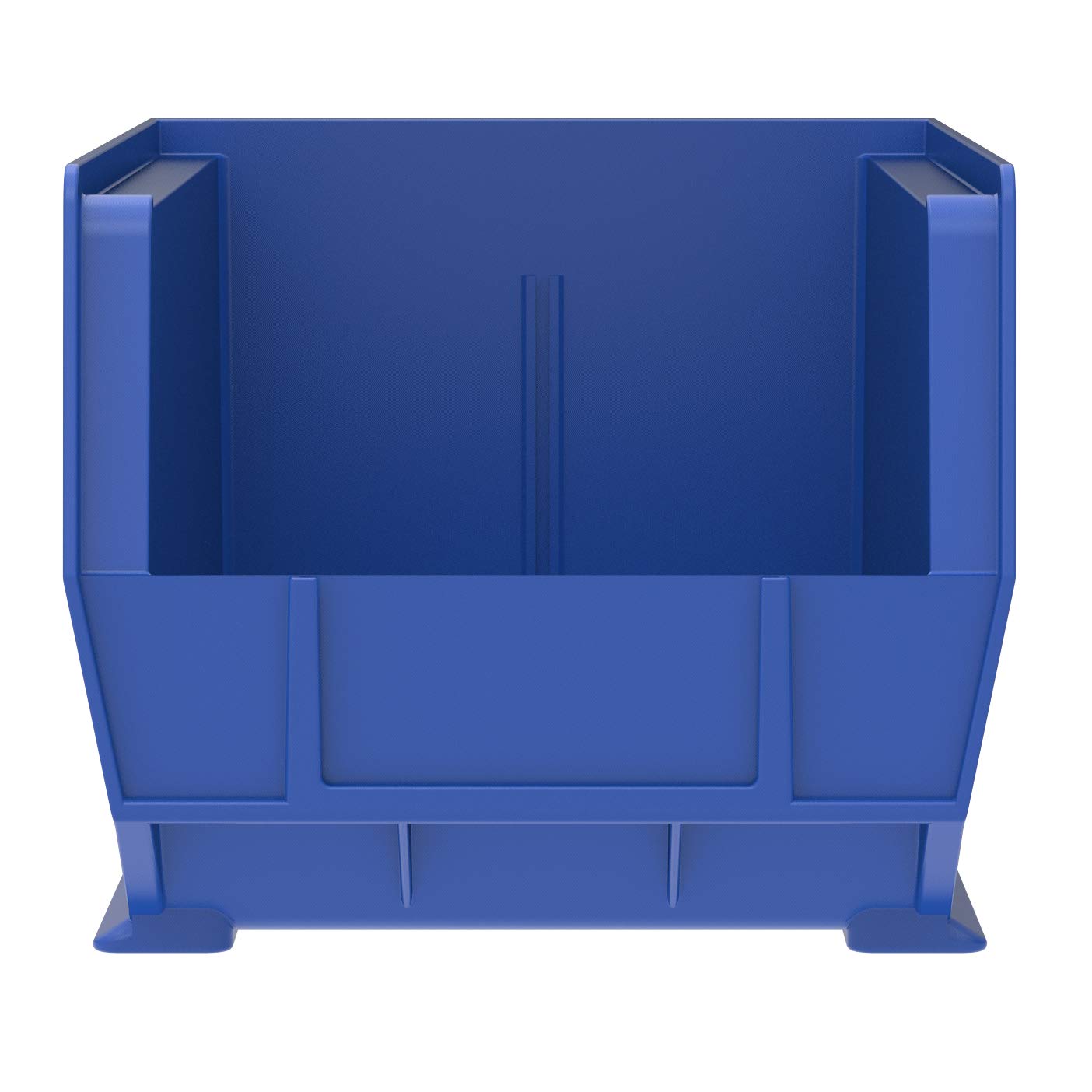 Akro-Mils 30240 AkroBins Plastic Storage Bins - Hanging & Stackable Organizer Containers, Blue (12-Pack) with 40245 Lengthwise Plastic Divider for 30240 & 30245 AkroBins, Black (6-Pack) - Perfect for Garage, Workshop, and Office Storage Organization