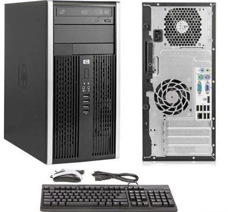 HP Tower Desktop Computer - Core 2 Duo Processor, Windows 7 Pro, DDR3 RAM - Fast Performance for Home Office & Business Use