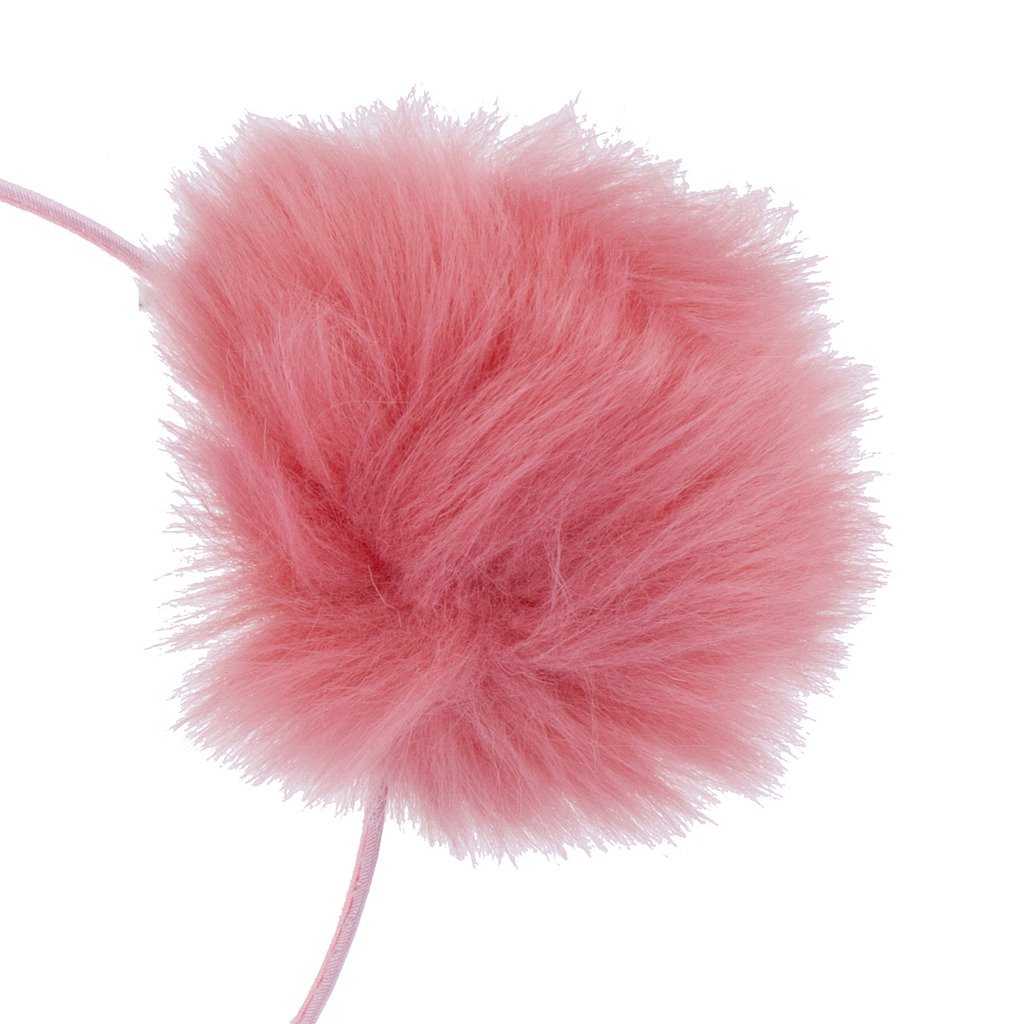 Halloween Cat Ear Headband Set for Girls - Fuzzy Pom Pom Accessories for Costume Parties