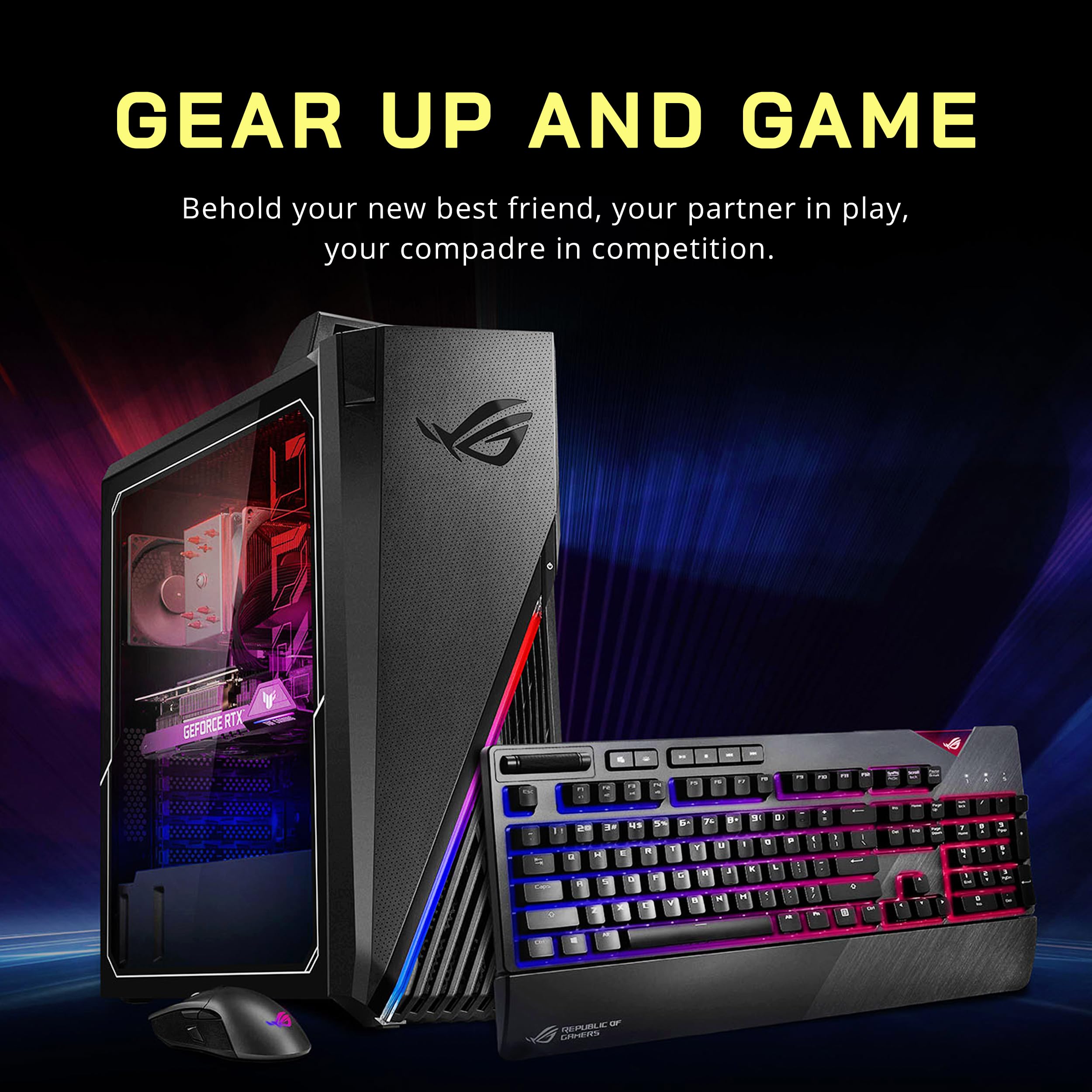 ASUS ROG Gaming Desktop PC 2022 - Intel Core i7-12700F, 32GB DDR4 RAM, 1TB SSD + 1TB HDD, NVIDIA RTX 3060 12GB, Windows 11 Pro - Ultimate Gaming & Streaming Setup for Esports & Content Creation