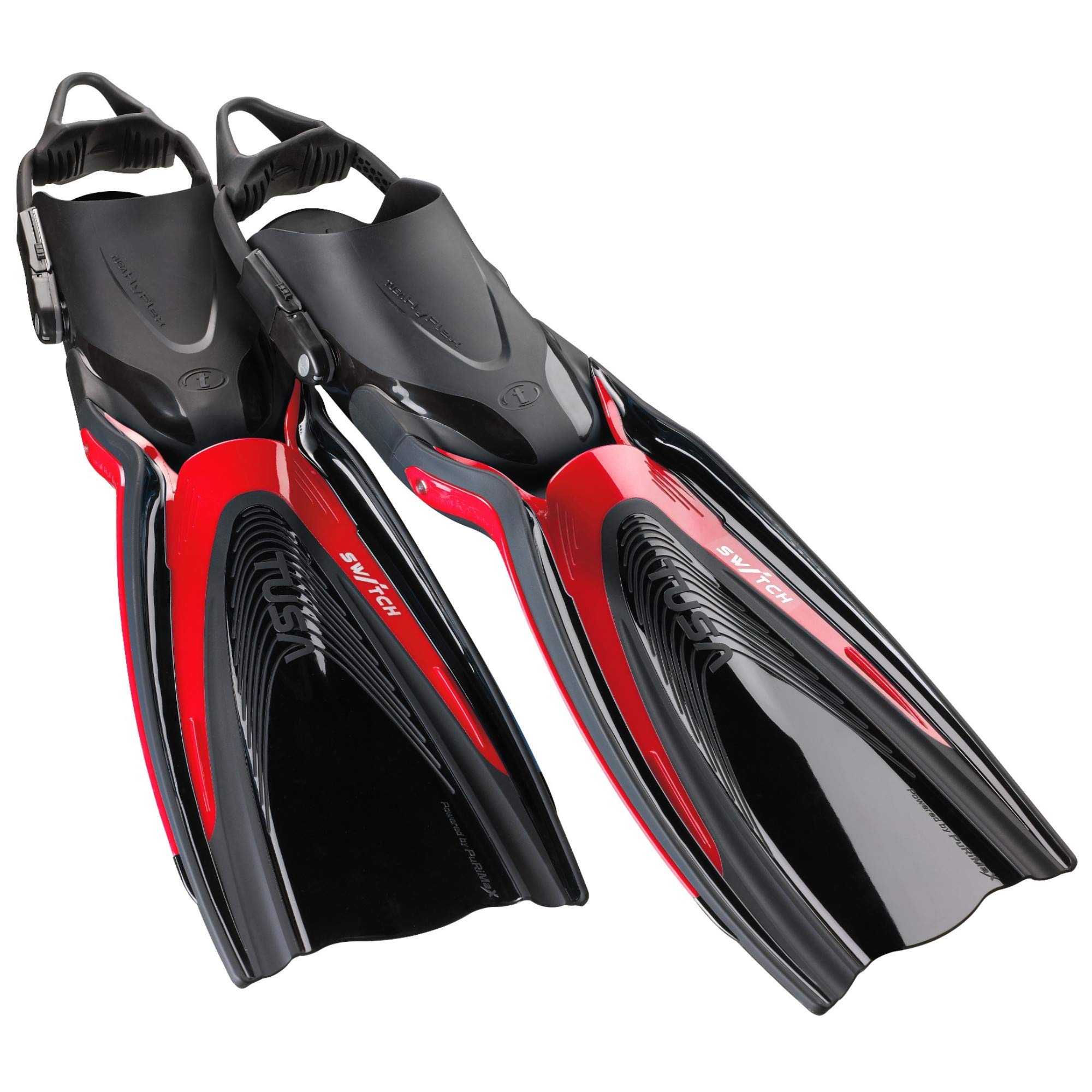 TUSA SF-0104 Hyflex Switch Scuba Diving Fins - Premium Adjustable Swim Fins for Snorkeling, Spearfishing & Underwater Exploration