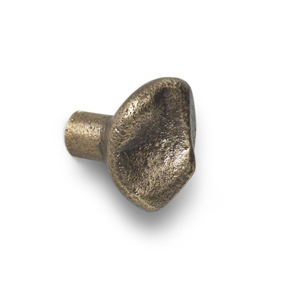 FERM LIVING Gravel Hook in Antique Brass - Wall Mounted Coat Hook for Entryway, Bathroom & Bedroom Organization