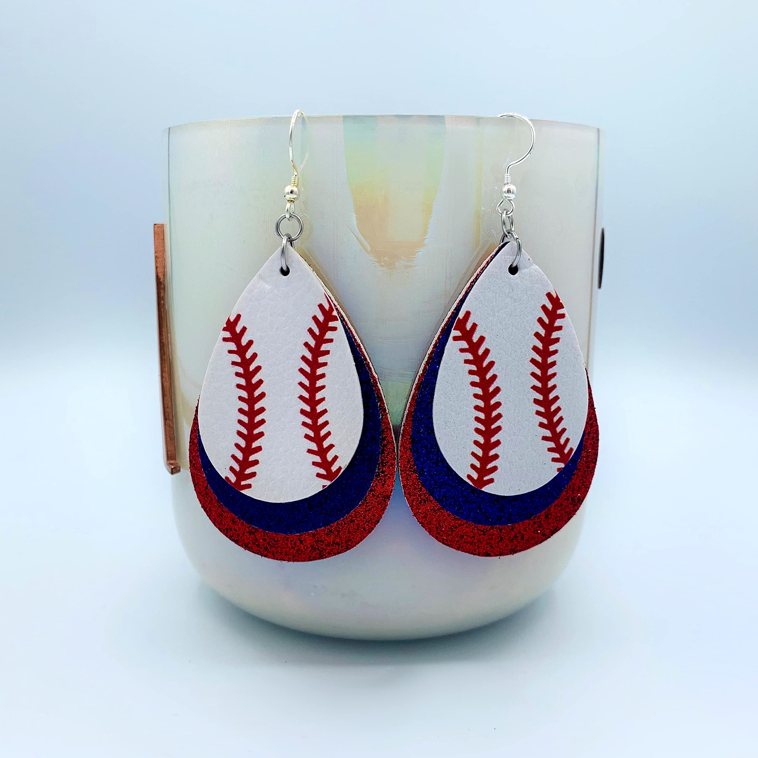 Baseball Stud Earrings for Women - Cute Baseball Jewelry Gift for Mom - Sports Mom Accessories - Baseball Lover Gifts - Perfect for Game Day, Mother's Day & Baseball Fan Gifts
