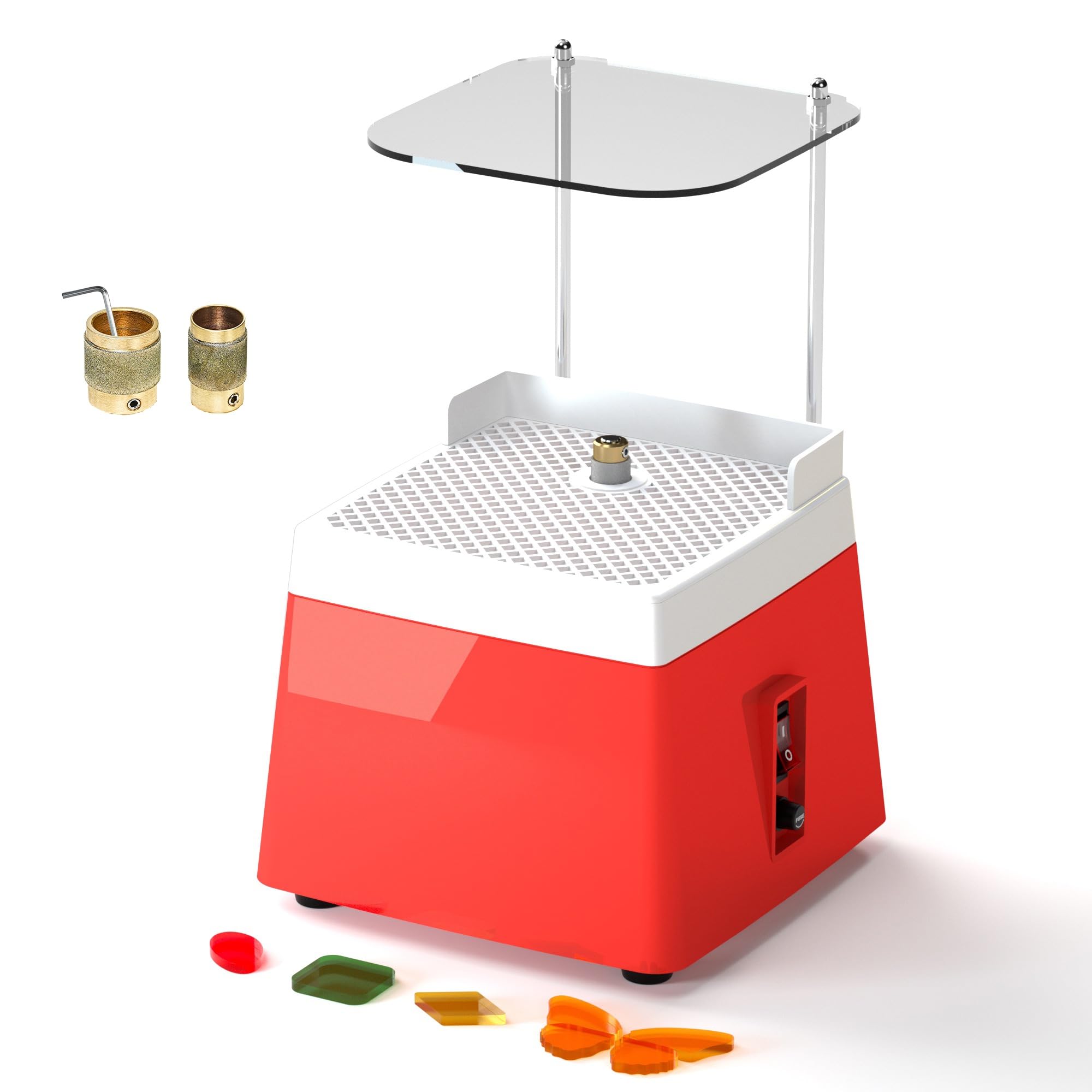 Stained Glass Grinder 110V 65W - Professional Portable Glass Grinding Machine with 5/8