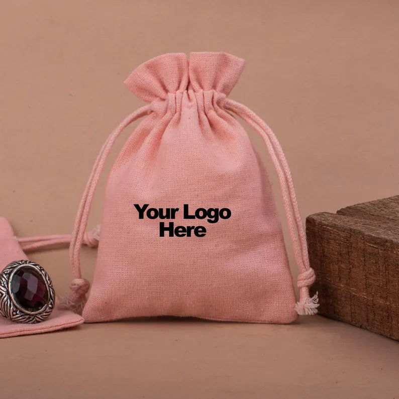 100 Luxury Peach Plain Pouches - Elegant & Stylish Gift Bags for Weddings, Parties & Special Events