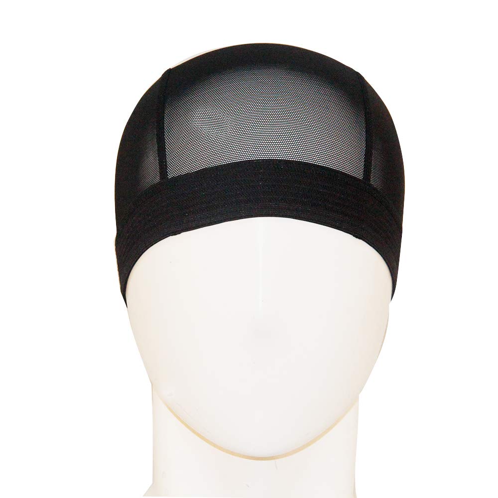 2 Pack Professional Anti-Slip Reusable Mesh Wig Caps - Breathable Wig Dome Cap for Women, Men & Kids (Black, S/M/L/XL/2XL/3XL) - Perfect for Cosplay, Daily Wear & Hair Protection