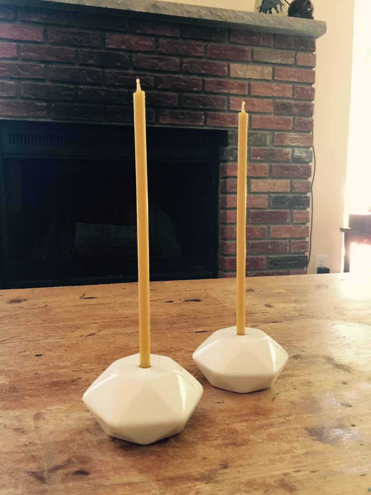 30 Natural 100% Pure Beeswax Taper Candles - 8 Inch Unscented Honey Aroma, Dripless & Smokeless Non-Toxic Candles for Romantic Dinners, Church, Weddings & Home Decor