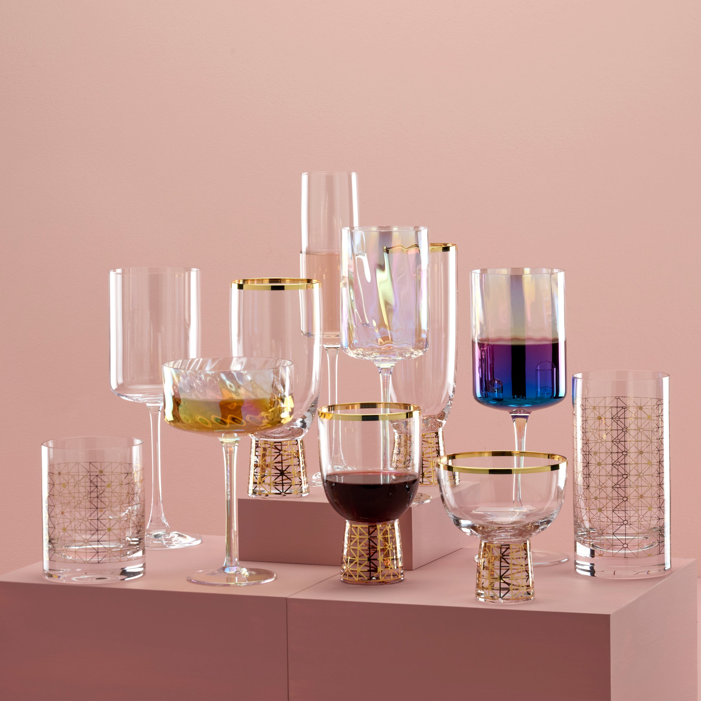 Premium Tuscany Gold Frost Flute Glasses Set of 4 - Elegant Champagne Flutes for Weddings, Parties & Special Occasions