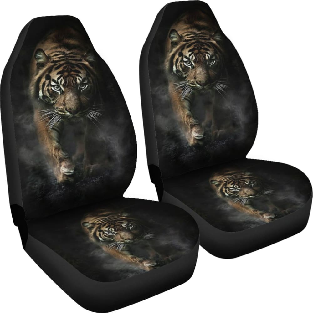 Premium Tiger Print Car Seat Covers - Universal Fit for Cars, Trucks & SUVs - Unique Gift Idea 212701 - Perfect for Road Trips, Commuting & Protecting Your Seats