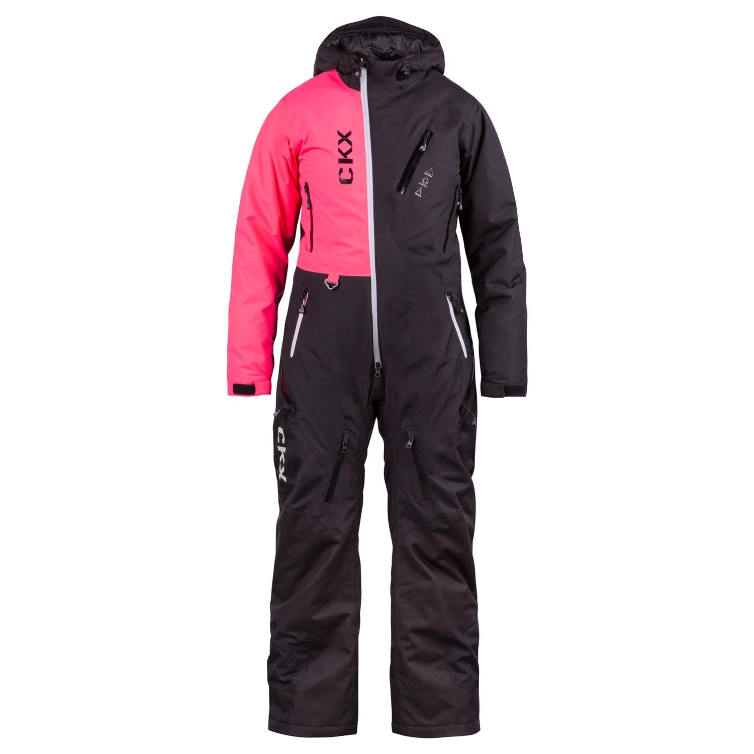 CKX Yukon Women's One-Piece Snowmobile Suit - Small, Pink & Black - Waterproof & Insulated Winter Snowsuit for Snowmobiling & Outdoor Adventures
