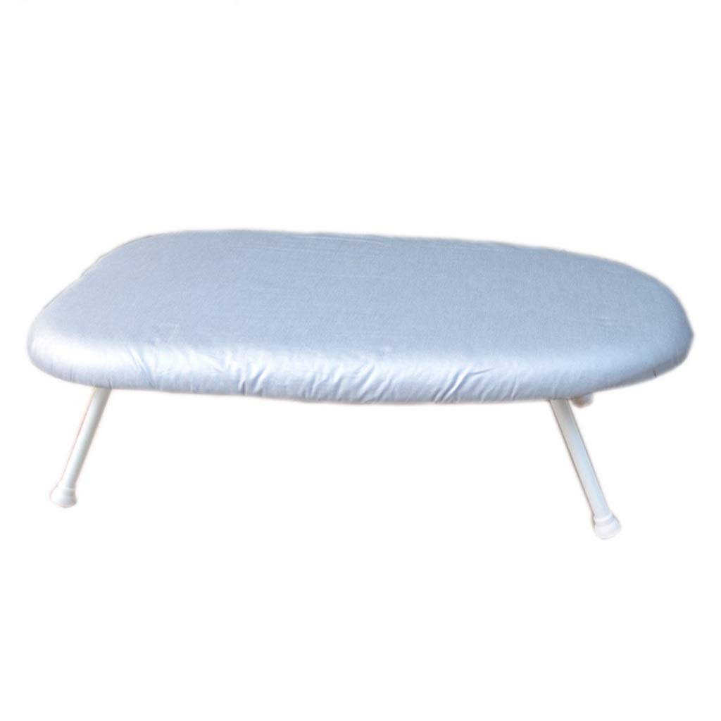 LUYIYI Folding Steel Tube Ironing Board - Compact Mini Ironing Table for Travel & Home - Desktop Plastic Ironing Board (Silver) | Perfect for Small Spaces, Dorms & Quick Clothing Touch-Ups