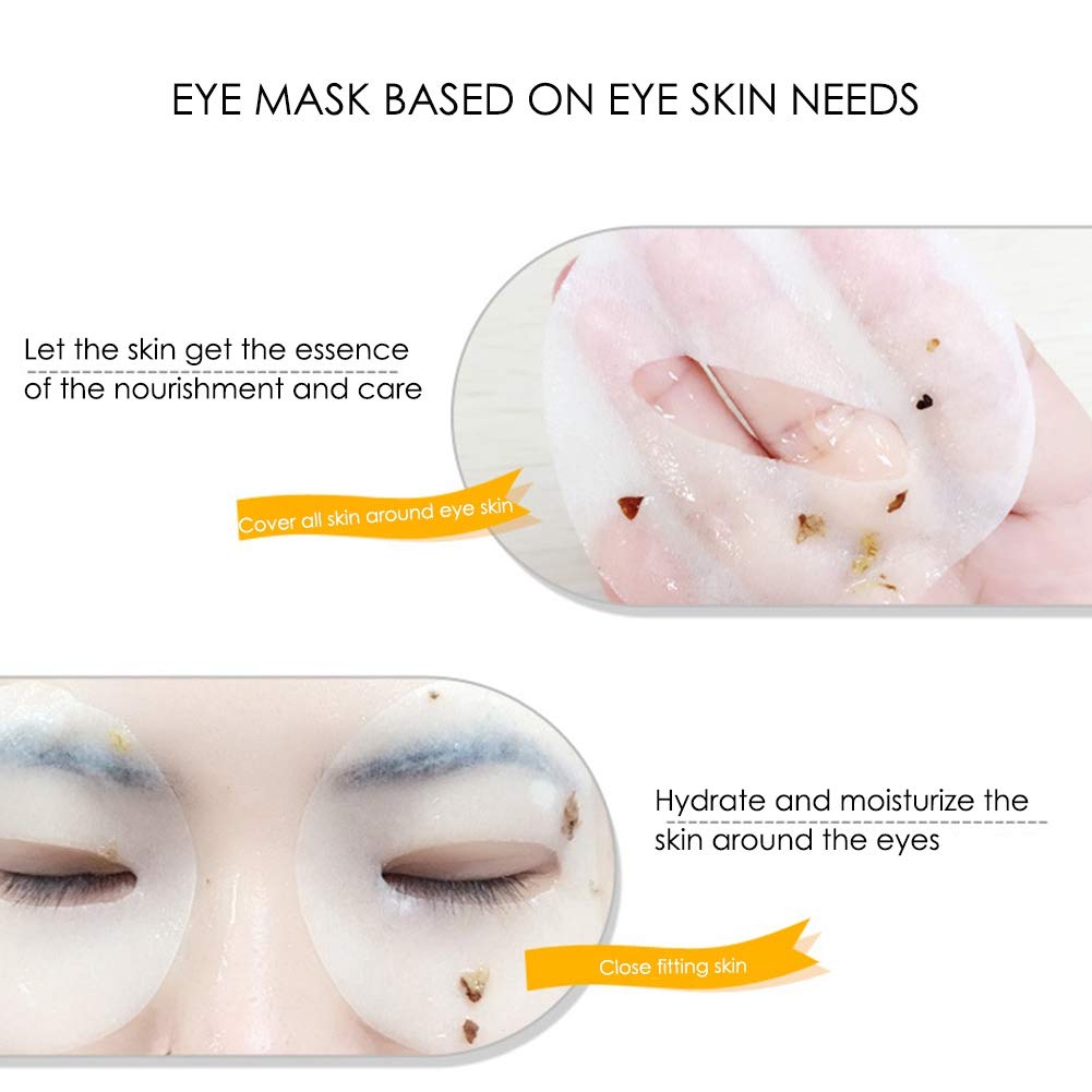 80-Pack Gold Osmanthus Eye Mask - Anti-Aging Collagen Under Eye Patches for Puffy Eyes, Dark Circles, Wrinkles & Eye Bags | Deep Moisturizing & Elasticity Boost | Perfect for Night Routine, Travel & Spa Days