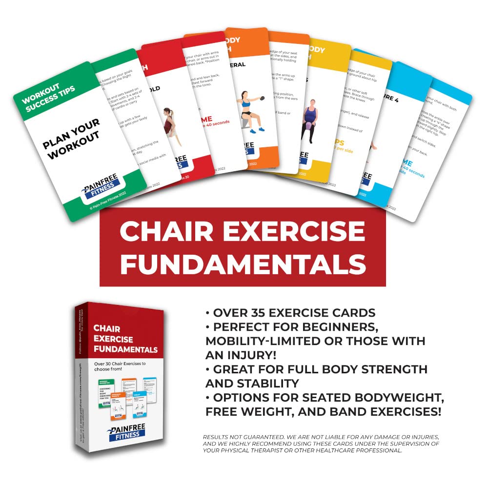 Exercise Flash Cards for Home Workouts - 50 Card Fitness Deck with Illustrated Workouts for Women & Men - Perfect for Home Gym, Travel & Office Workout Routines
