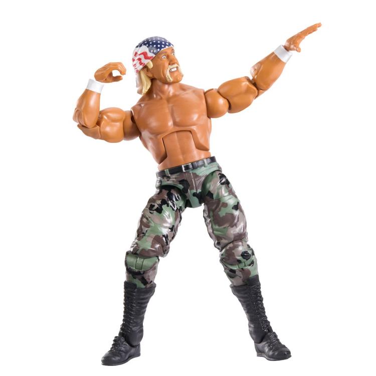 WWE Elite Collection Desert Storm Hulk Hogan Action Figure - Collectible Wrestling Toy for Fans & Display | Perfect for Home Decor, Gift Giving, and WWE Memorabilia Collections