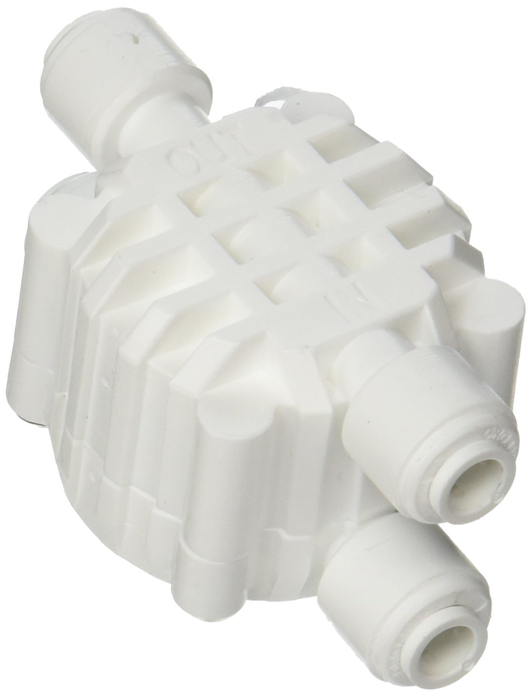 Automatic Shut Off Valve with 1/4 Inch Quick-Connect Fittings for RO Reverse Osmosis System, Refrigerator, Ice Maker & Coffee Machine - Perfect for Home Water Filtration and Appliance Safety