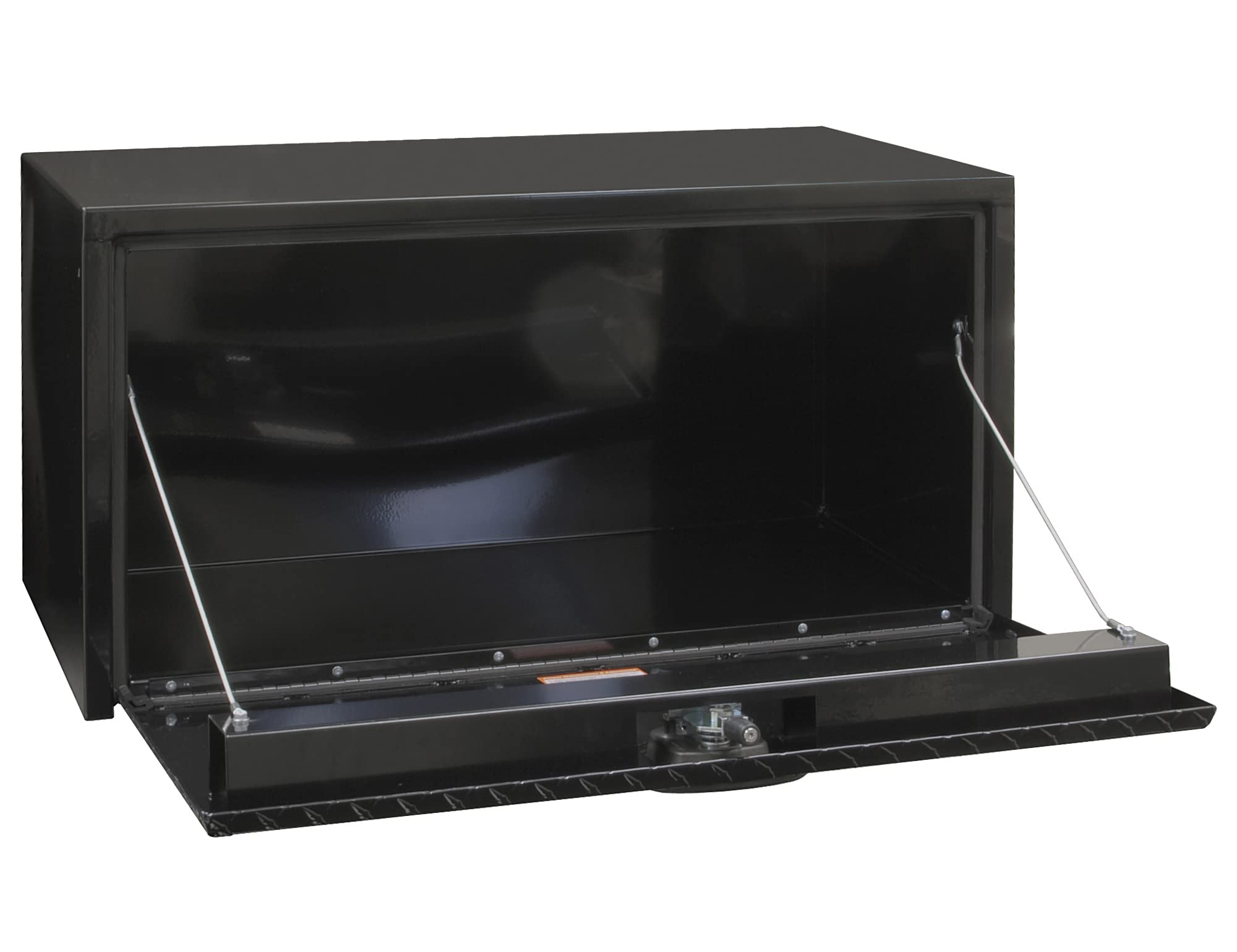 Buyers Products 1702505 Black Steel Truck Tool Box with Aluminum Diamond Tread Door - 18x18x36 Inch Heavy Duty USA-Made Tool Chest for Contractors | Perfect for Truck Storage, Job Site Organization & Work Equipment Protection