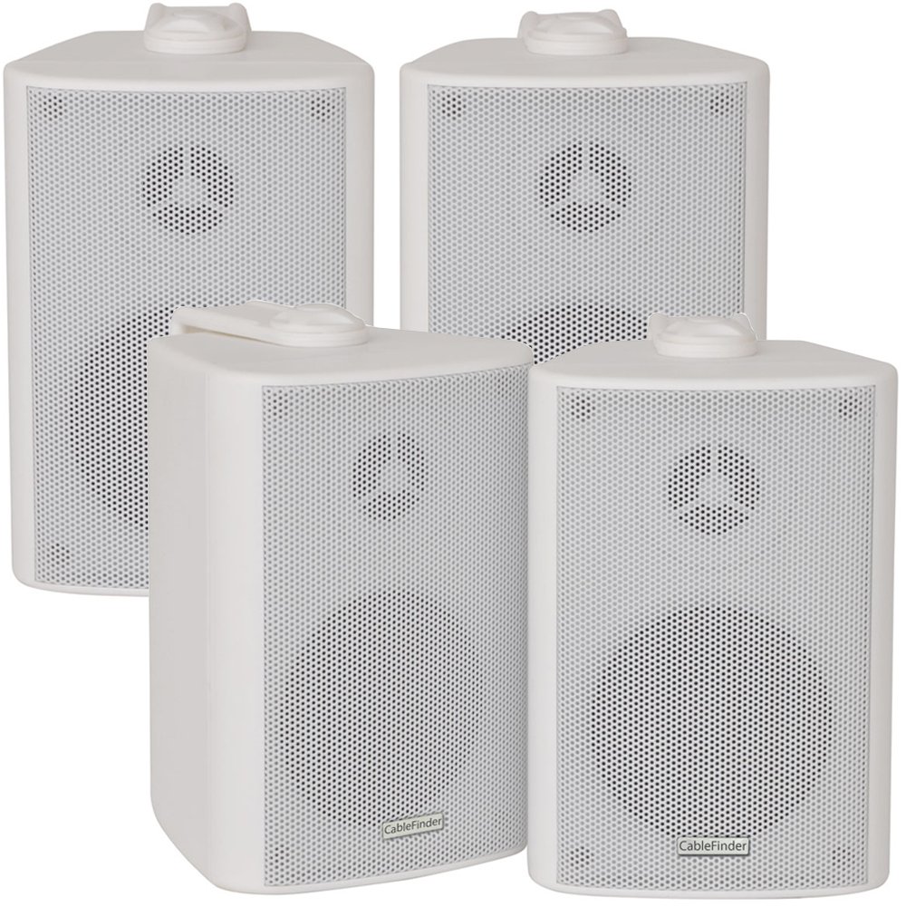 Wireless Bluetooth Wall Speaker System for Bars & Restaurants - Background Music Amp Kit with High-Quality Sound for Indoor & Outdoor Commercial Use