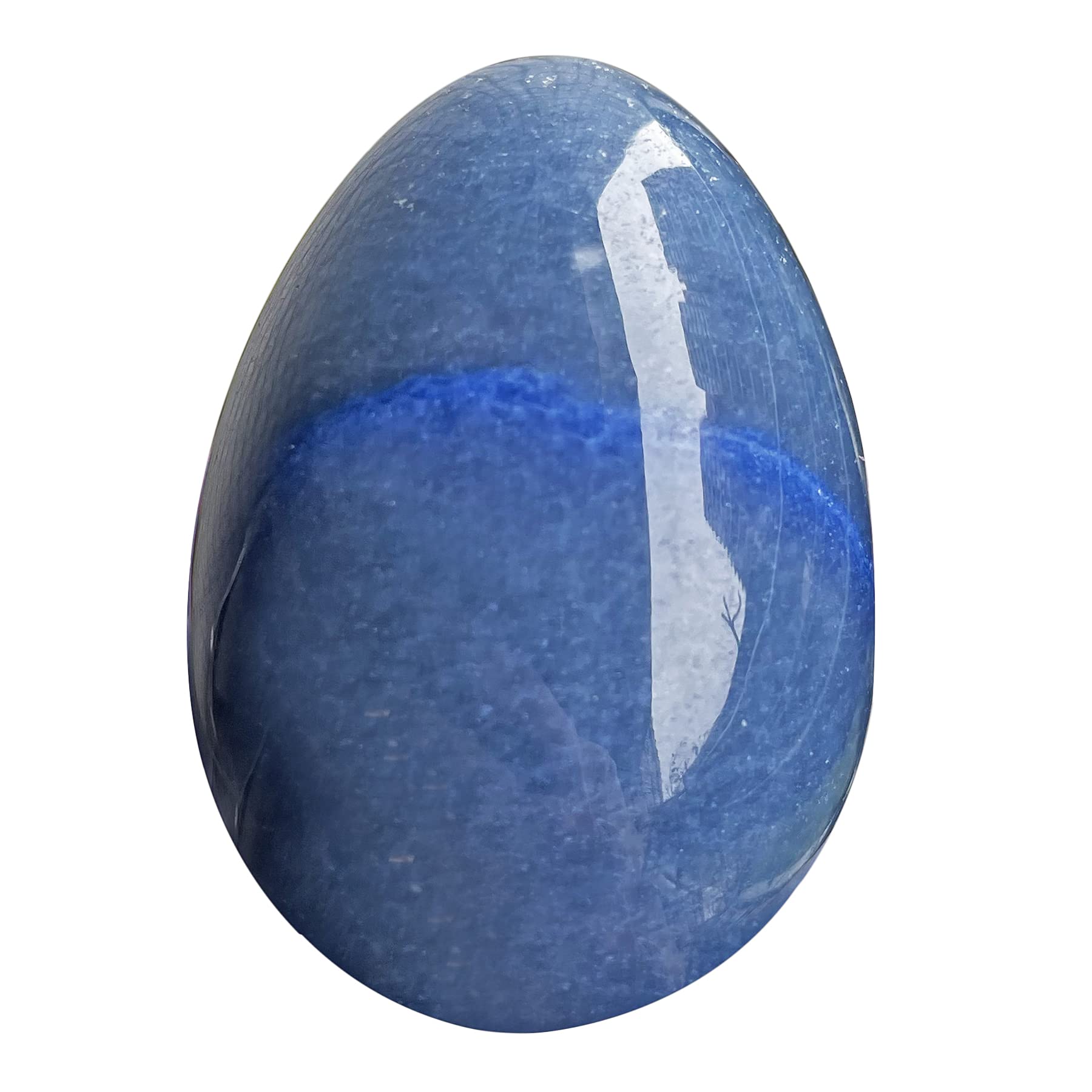 Blue Aventurine Healing Crystal Egg - 1.8