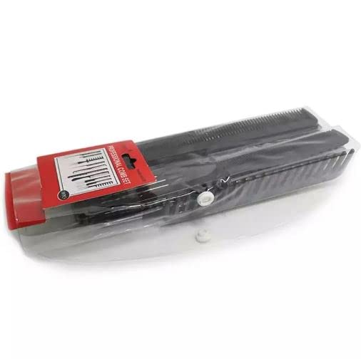 10Pcs Professional Hair Comb Set - Tail Comb, Dressing Comb, Wide & Fine Tooth Combs for Styling - Unisex Salon & Home Use with 6 Hair Section Clips - Perfect for Hair Styling, Detangling & Sectioning at Home or Salon