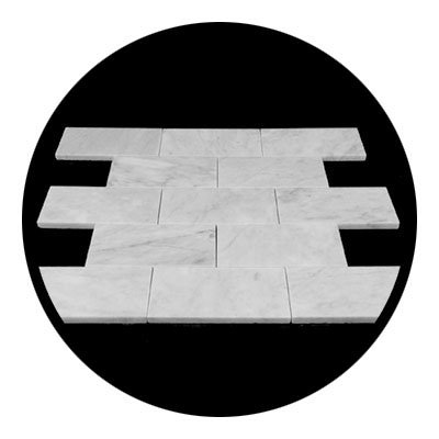 SGT 3x6 Inch White Polished Marble Subway Tile - Modern Design - 20 Sqft Lot - Perfect for Kitchen Backsplash, Bathroom Walls & Shower Surrounds