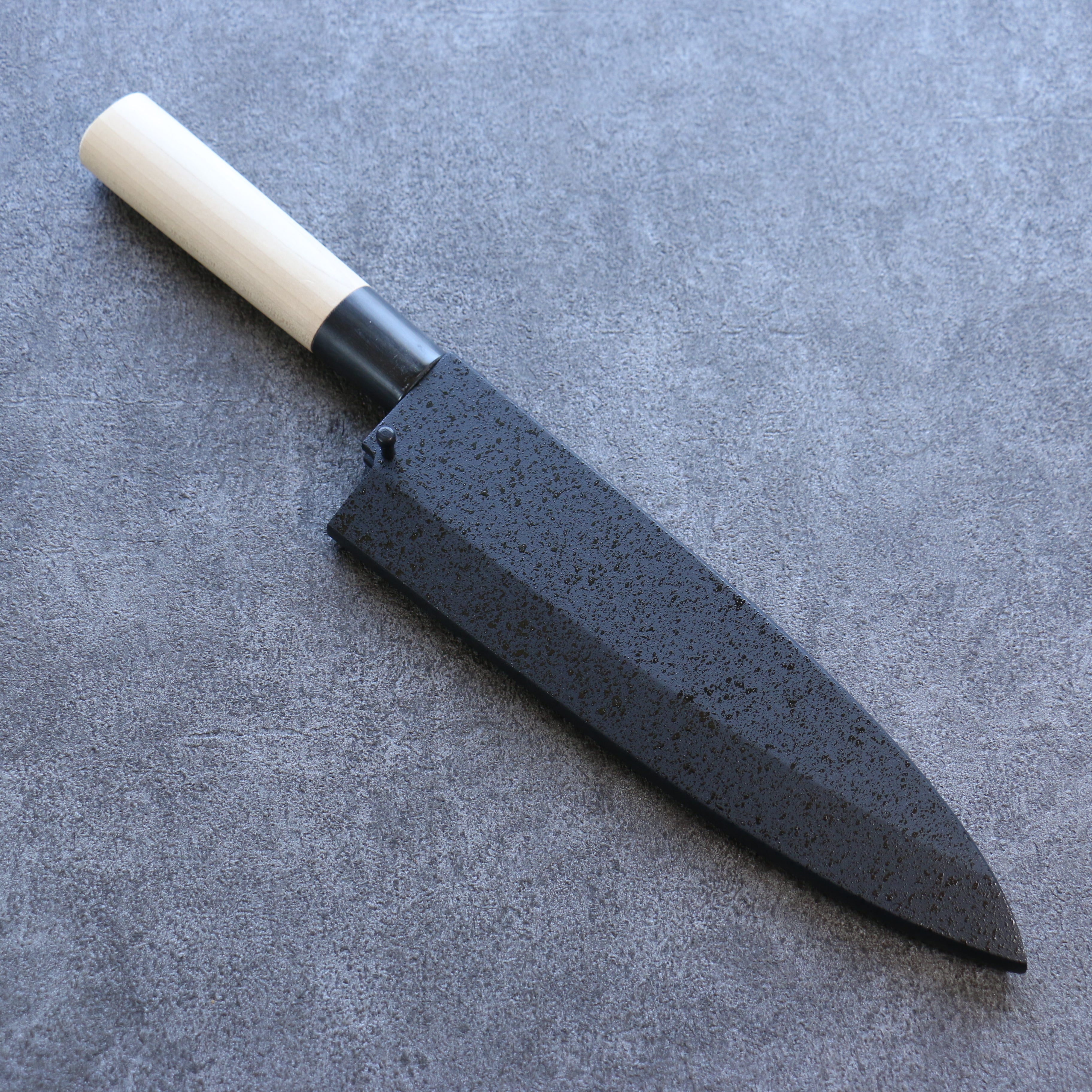 Premium Kuroshime Magnolia Sheath for 210mm Deba Knife with Plywood Pin by Kaneko - Perfect for Japanese Kitchen, Sushi Preparation & Professional Chefs