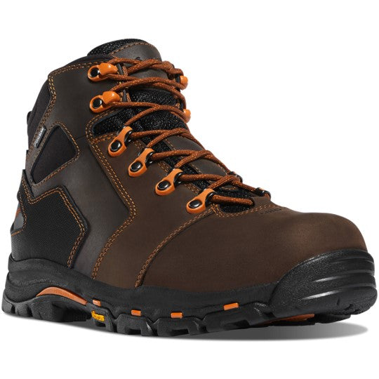Danner 13860 4.5 Inch Vicious Non-Metallic Safety Toe Work Boots for Men - Heavy Duty Construction, Oil & Slip Resistant - Ideal for Industrial Work, Hiking & Outdoor Activities