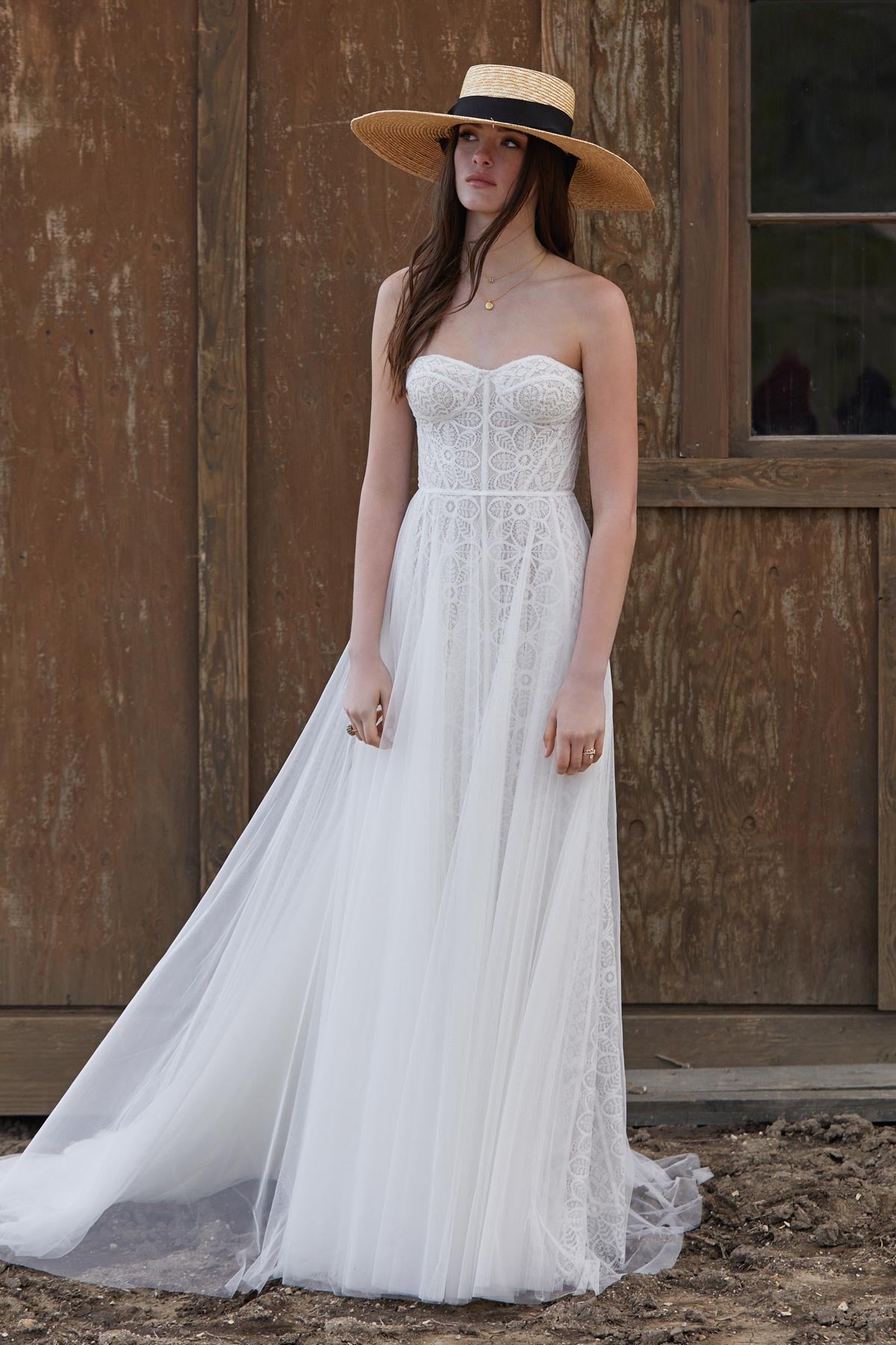 BHLDN Willowby Cordova Ophelia 53702 Wedding Gown - Elegant Lace Bridal Dress for Beach, Garden & Boho Weddings