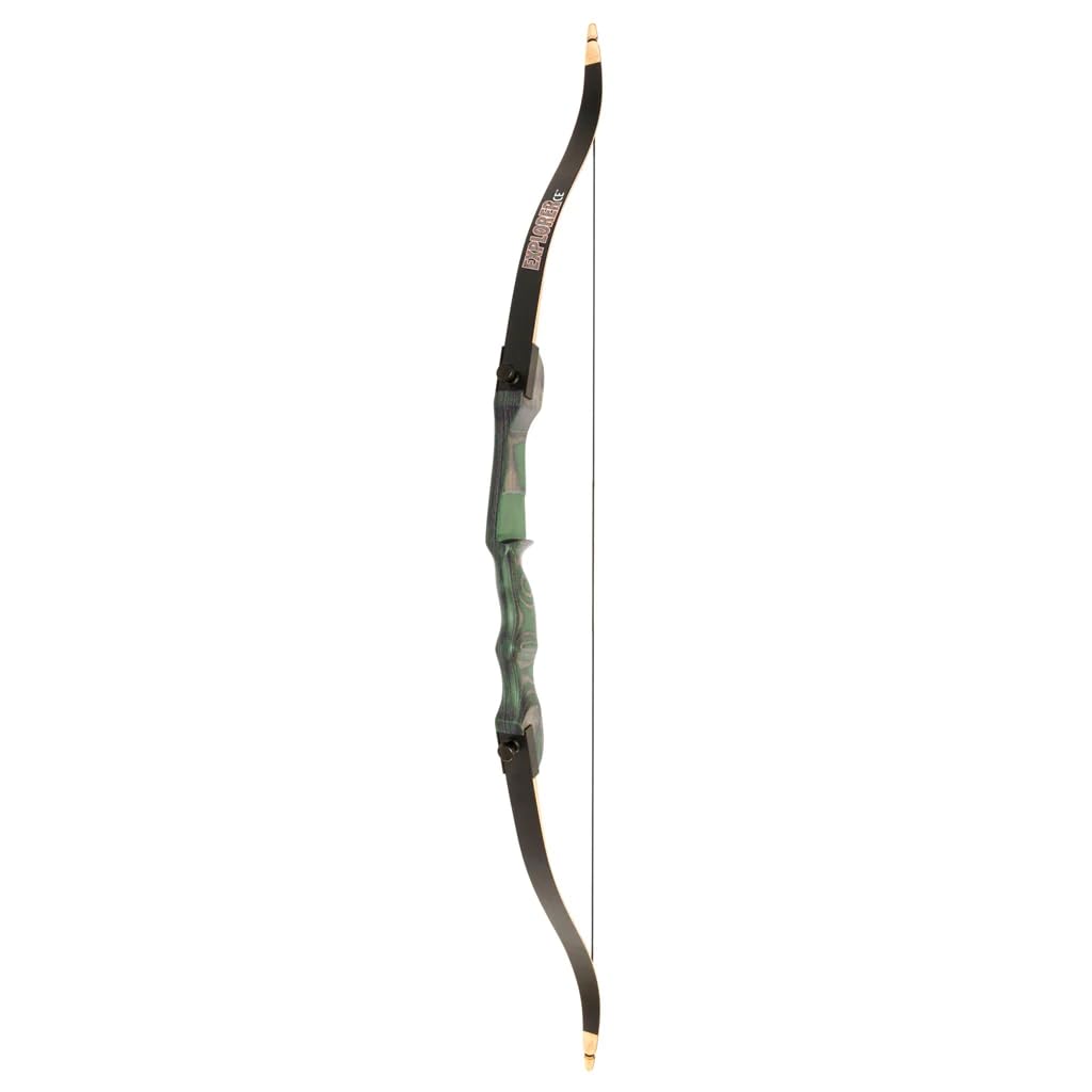 October Mountain Products Explorer CE 54-Inch Green Left-Handed Compound Bow - 20 lbs Draw Weight for Hunting, Target Practice & Outdoor Sports
