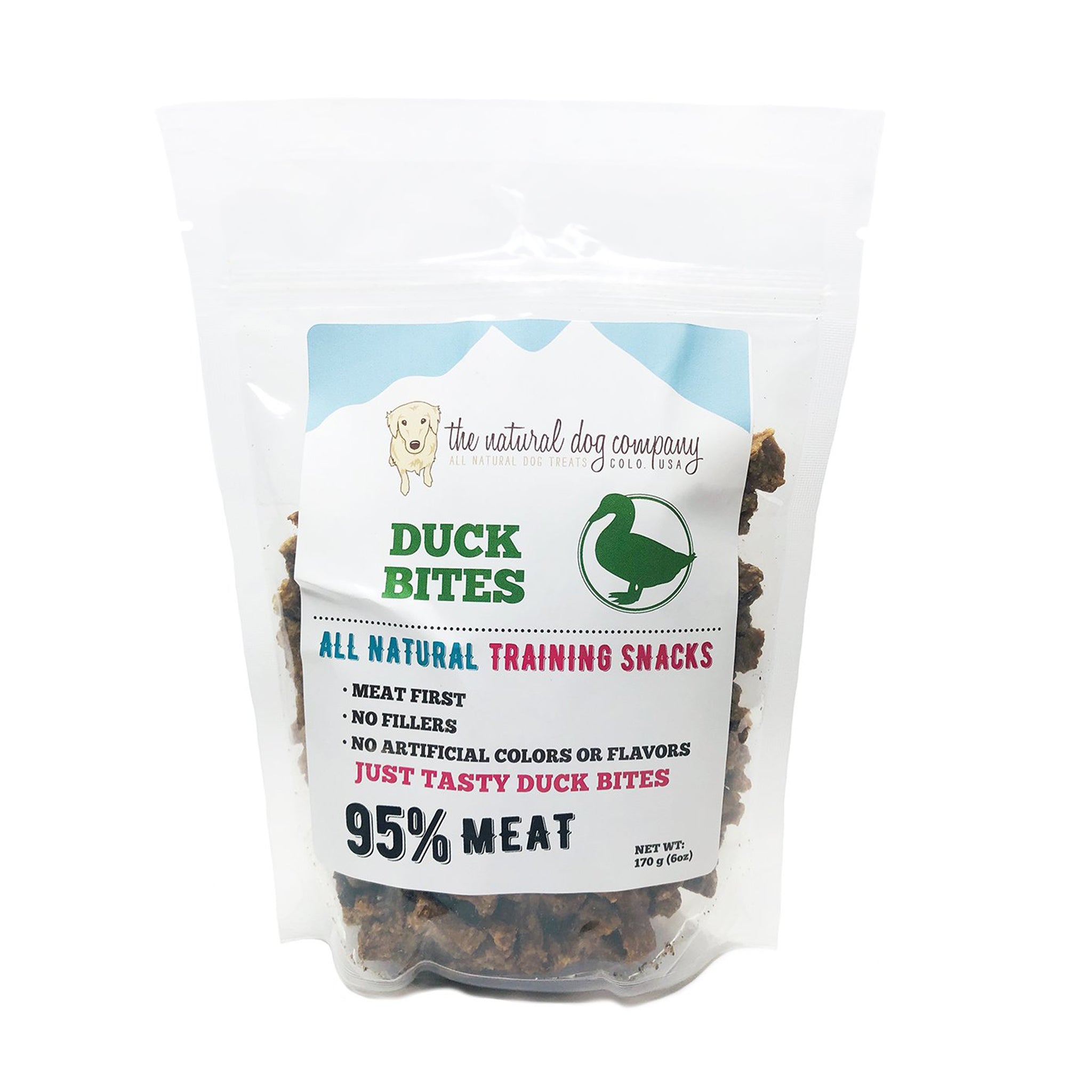 Natural Dog Company 95% Duck Training Bites - High Protein Dog Treats for Puppy & Adult Dogs - Perfect for Obedience Training, Reward & Positive Reinforcement - Ideal for Small, Medium & Large Breeds