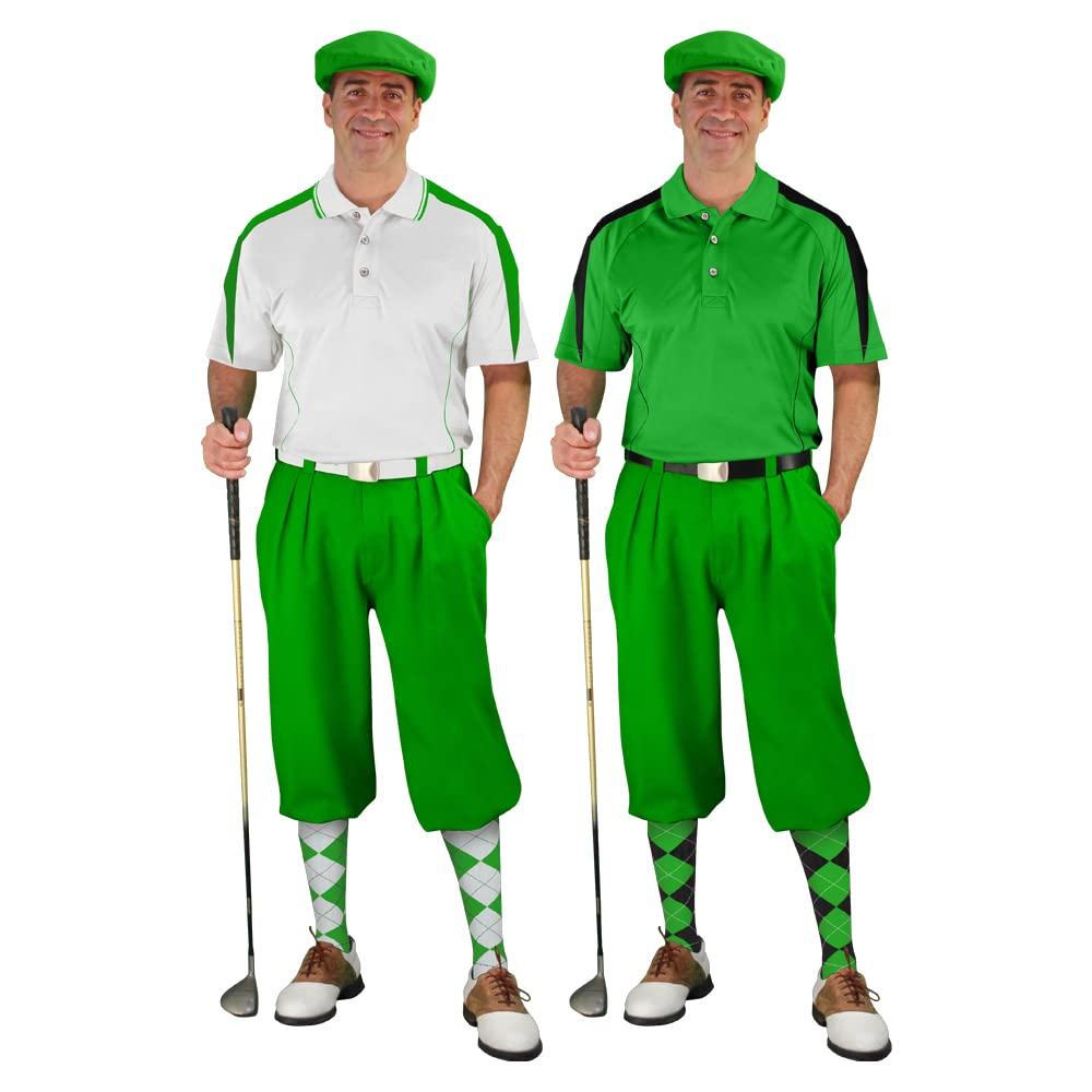 **Men's Impact Golf Outfits in Lime Green – Breathable & Stylish for Golf Courses & Casual Wear**