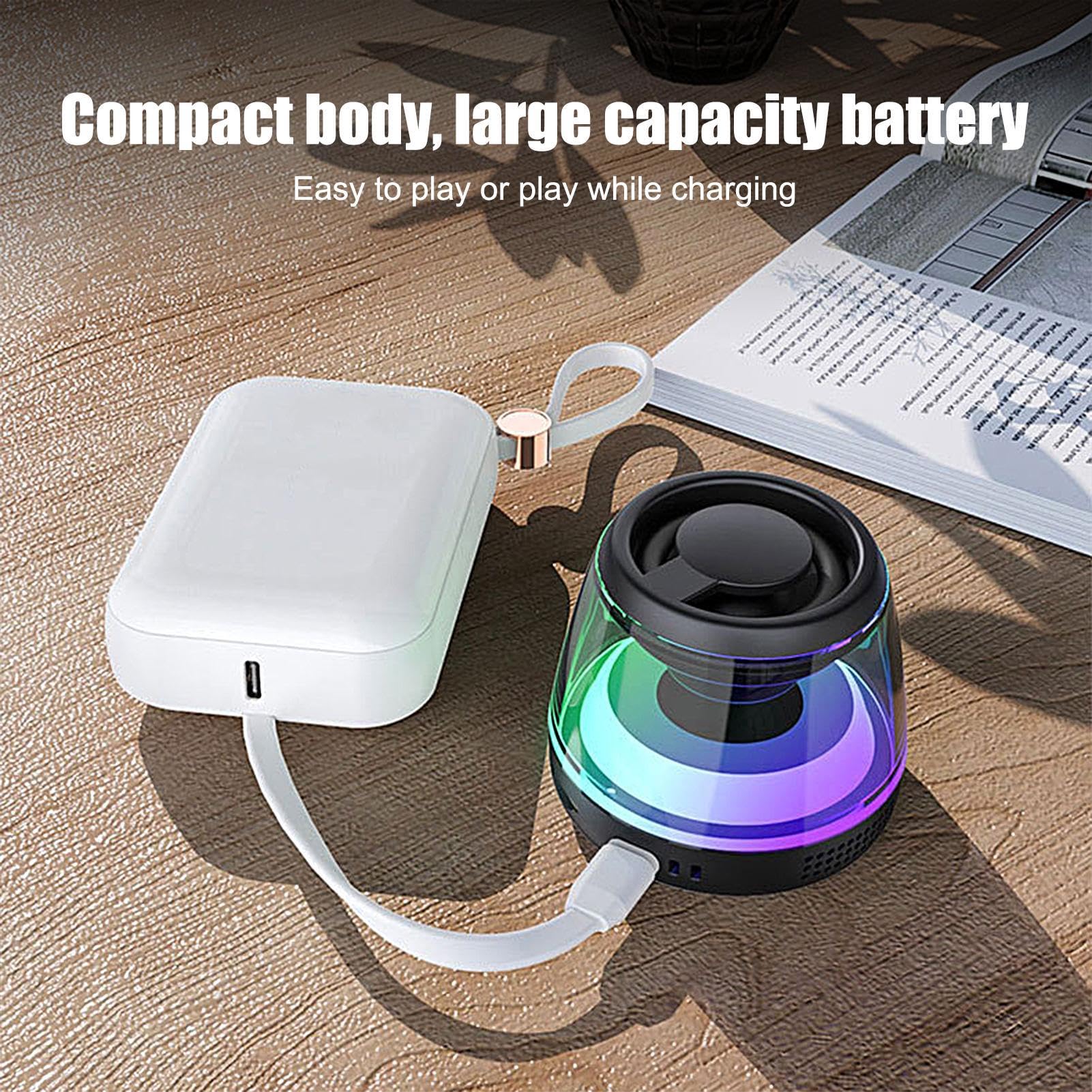 Portable Magnetic Wireless Golf Speaker with RGB Light Show - IPX5 Waterproof Bluetooth Speaker for Kids, Kayaking, Parties & Outdoor Activities | Perfect for Golf Carts, Beach & Backyard Gatherings
