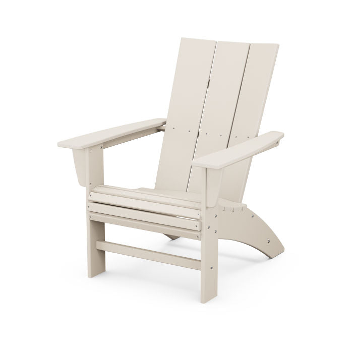 POLYWOOD Modern Curveback Adirondack Chair - Weather-Resistant Outdoor Furniture for Patio, Poolside & Garden Relaxation