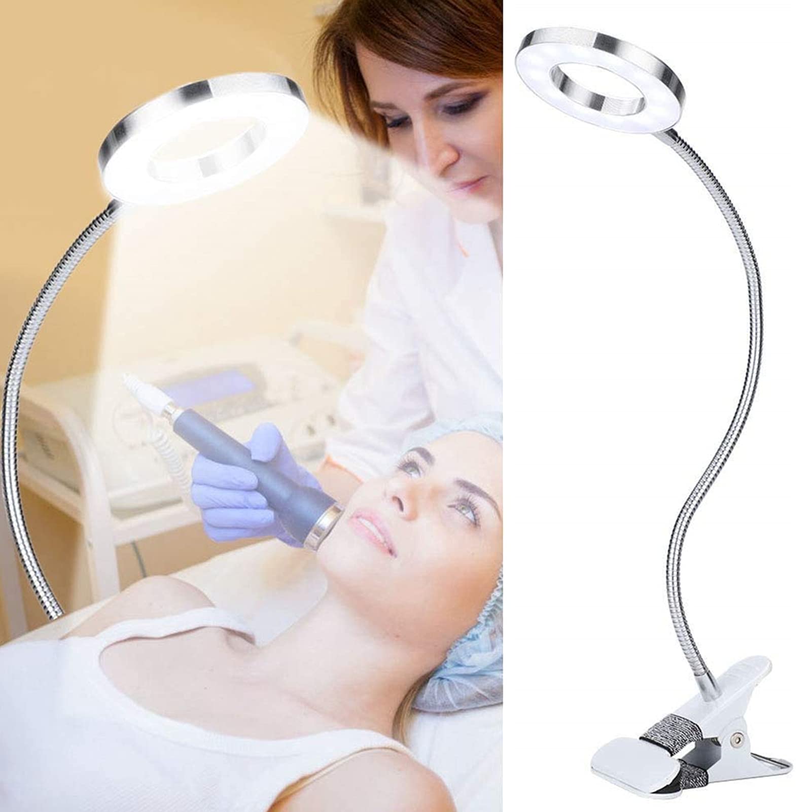 ZJchao USB Beauty Lamp - Portable LED Eyebrow & Eyelash Light for Eyebrow Shaping, Eyelash Extensions - Perfect for Home Salon, SPA, and Professional Aesthetic Treatments (USB Powered)
