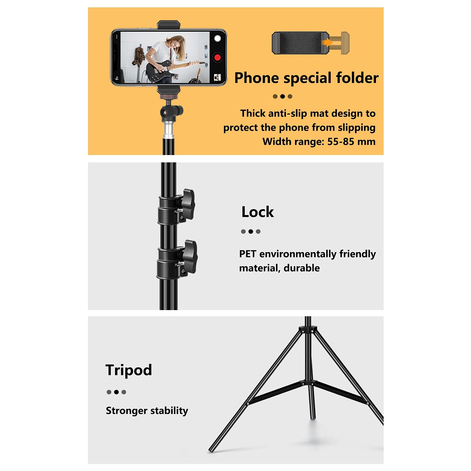 Professional LED Ring Light Phone Holder with Adjustable Height - Perfect for Makeup, Selfies, Photography & Live Streaming (26cm/32cm Light Options) - Ideal for YouTube, TikTok & Instagram Content Creation