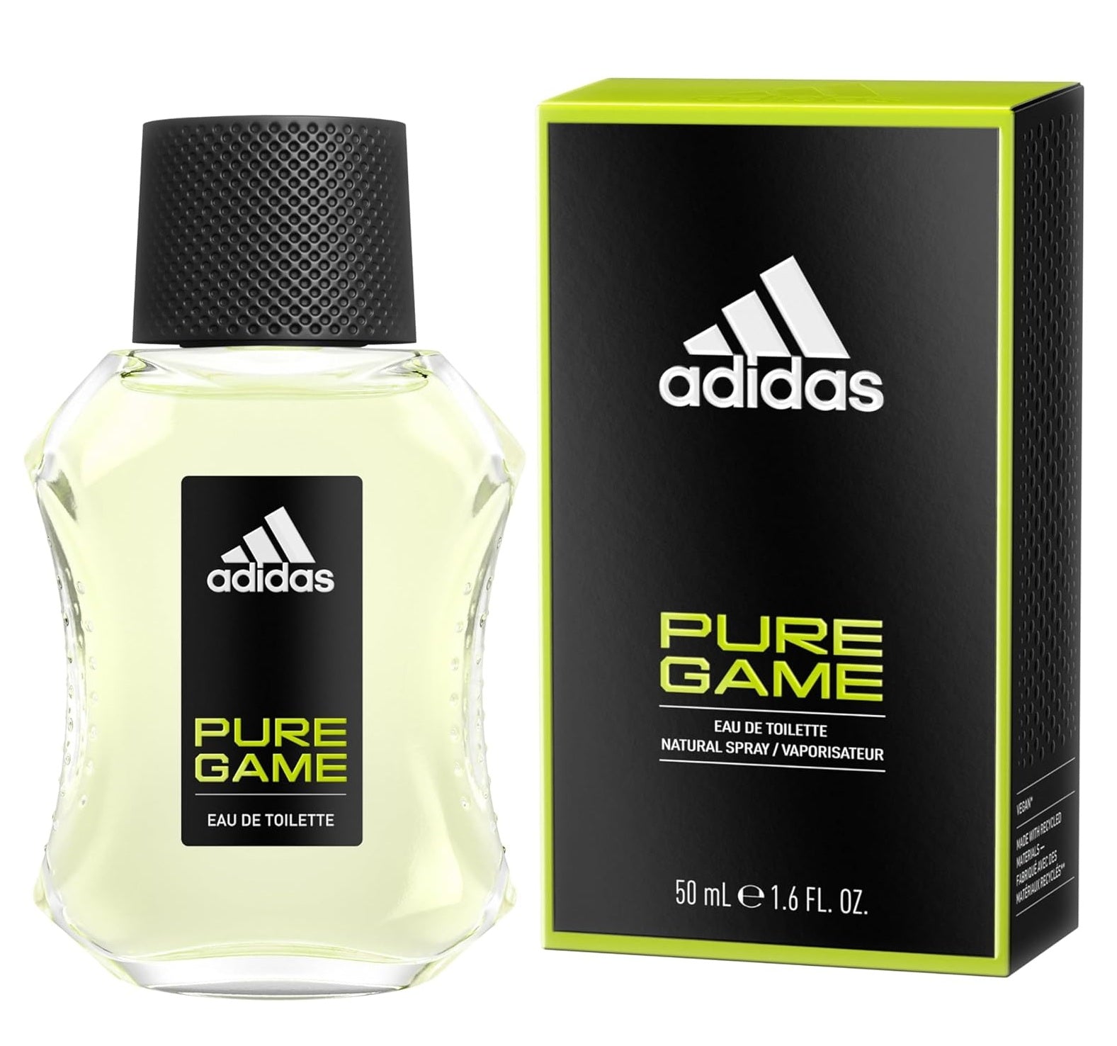 Adidas Pure Game 100ML Eau De Toilette Spray for Men - Fresh & Masculine Cologne for Daily Wear, Work & Special Occasions
