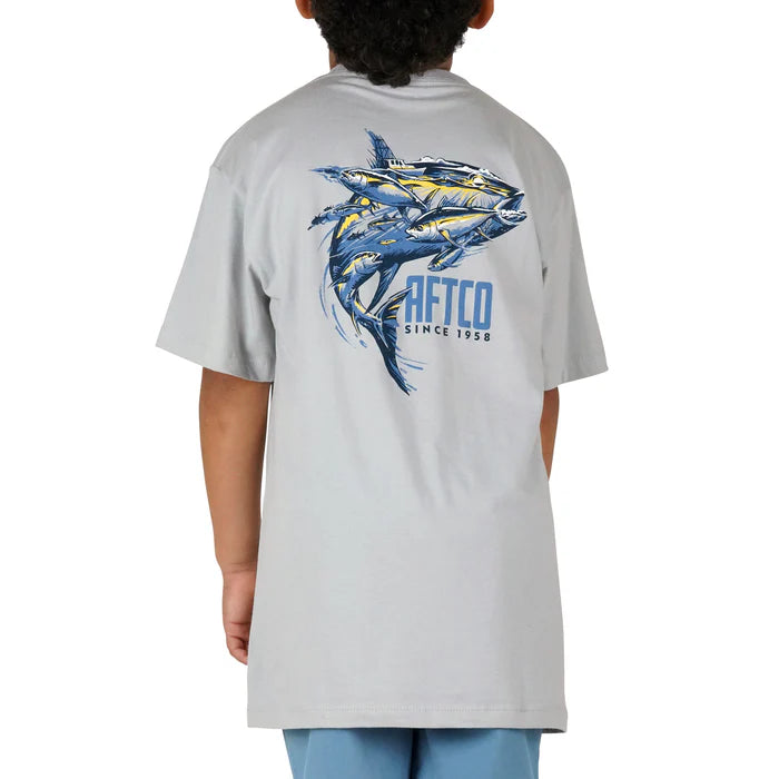 Aftco Boys' Quick-Dry Performance T-Shirt - Comfortable & Durable Fishing & Outdoor Activewear for Kids