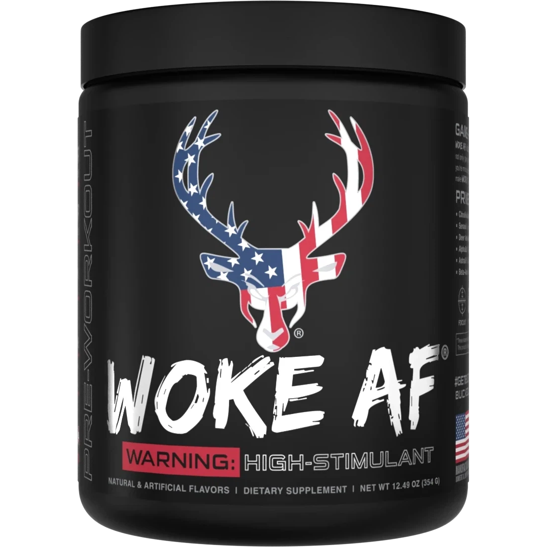 Bucked Up WOKE AF Pre-Workout Supplement - Energy & Focus Booster for Gym, Fitness & Bodybuilding | Ideal for Pre-Workout, Weight Training & Athletic Performance