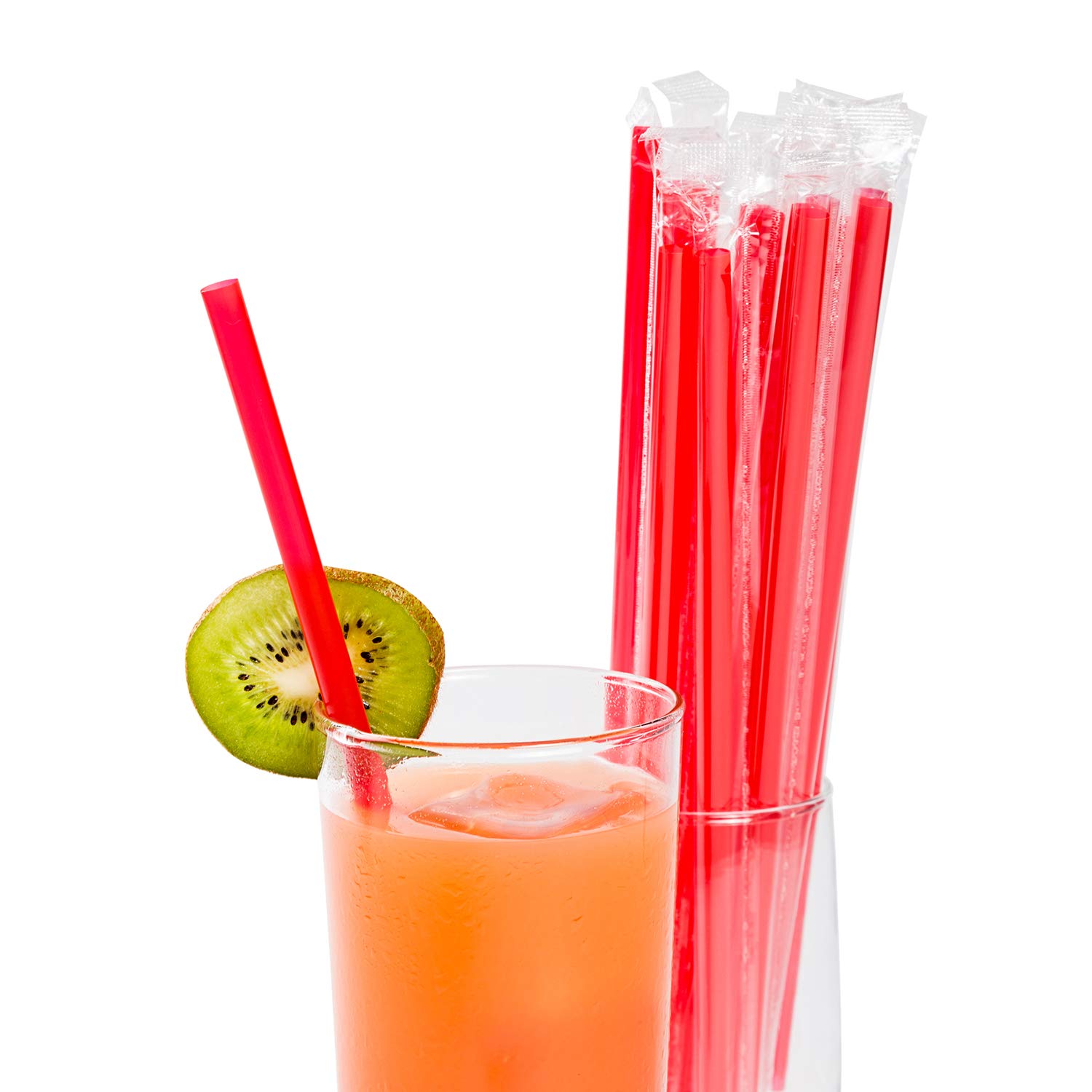 AmerCareRoyal Giant Plastic Straws - 9