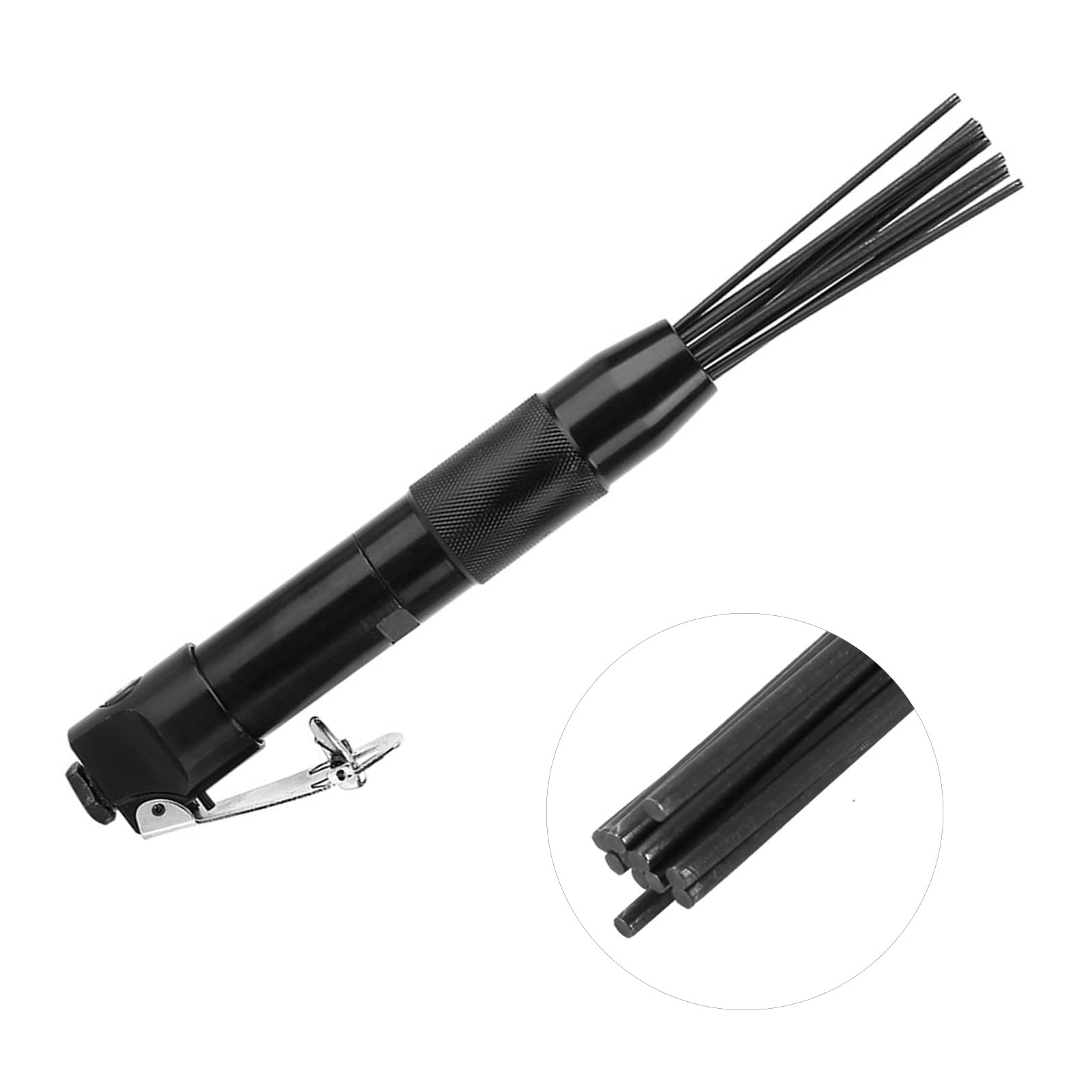 Pneumatic Air Needle Scaler - Compact Paint & Weld Slag Remover, Deburring & Cleaning Tool for Metal, Concrete & Rust Removal | DIY, Auto Repair, Metalworking