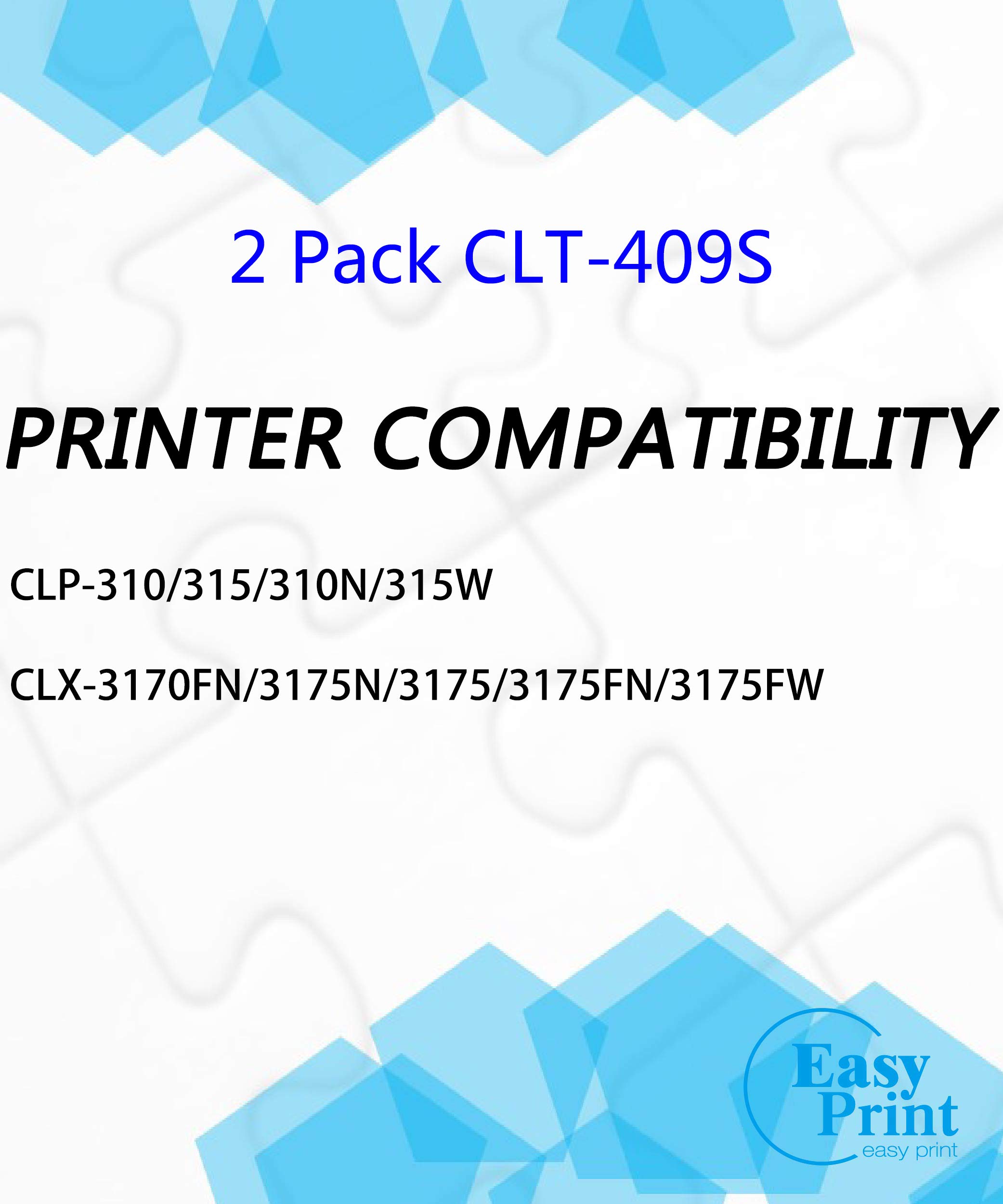 Samsung CLP-310 CLP-315 Toner Cartridge (2-Pack) - Home & Office Printing