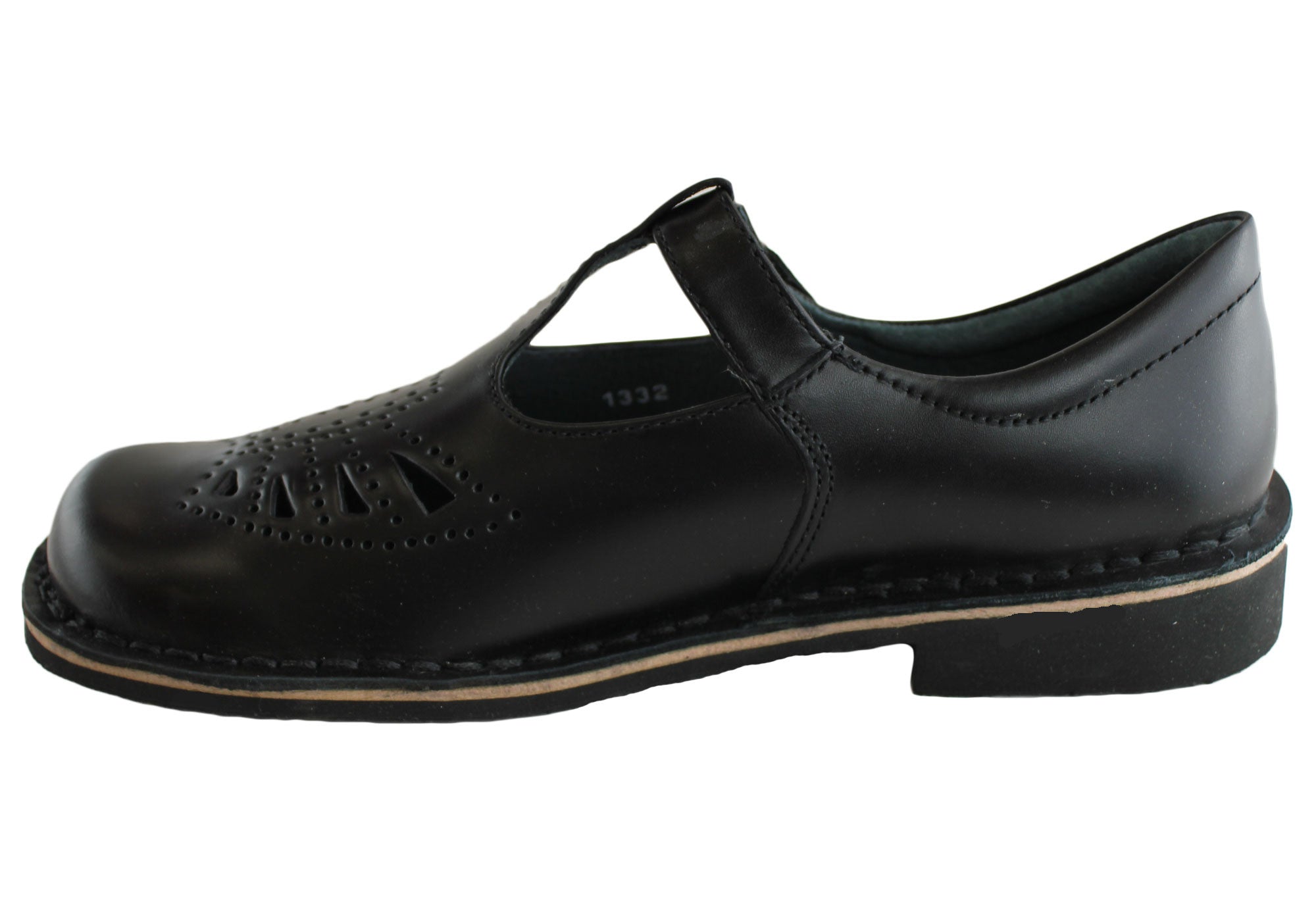 Harrison Indiana II T-Bar Leather School Shoes for Girls - Comfortable & Stylish for School, Play & Everyday Wear