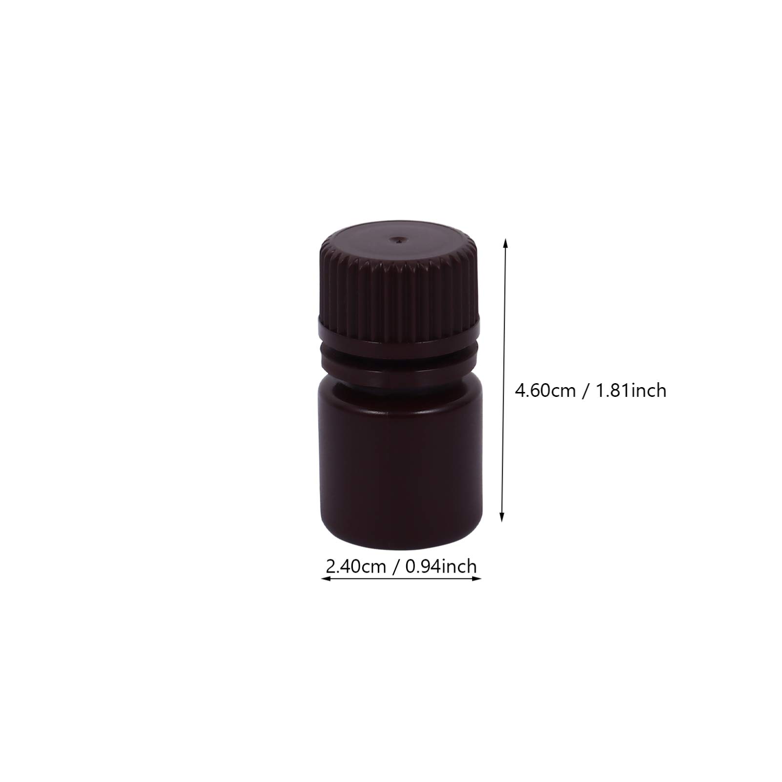 20pcs Plastic Reagent Bottles - Empty Chemical & Medicine Storage Containers with Seal for Liquids, Samples, Lab Use | Ideal for Science Experiments, DIY Projects & Home Organization