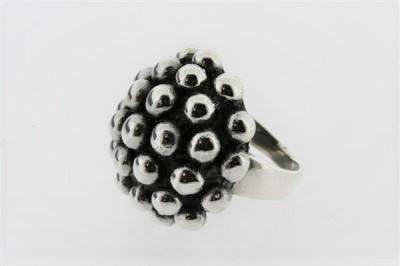 Sterling Silver Beaded Bubble Ring for Women - Elegant Stackable Jewelry for Everyday Wear & Special Occasions