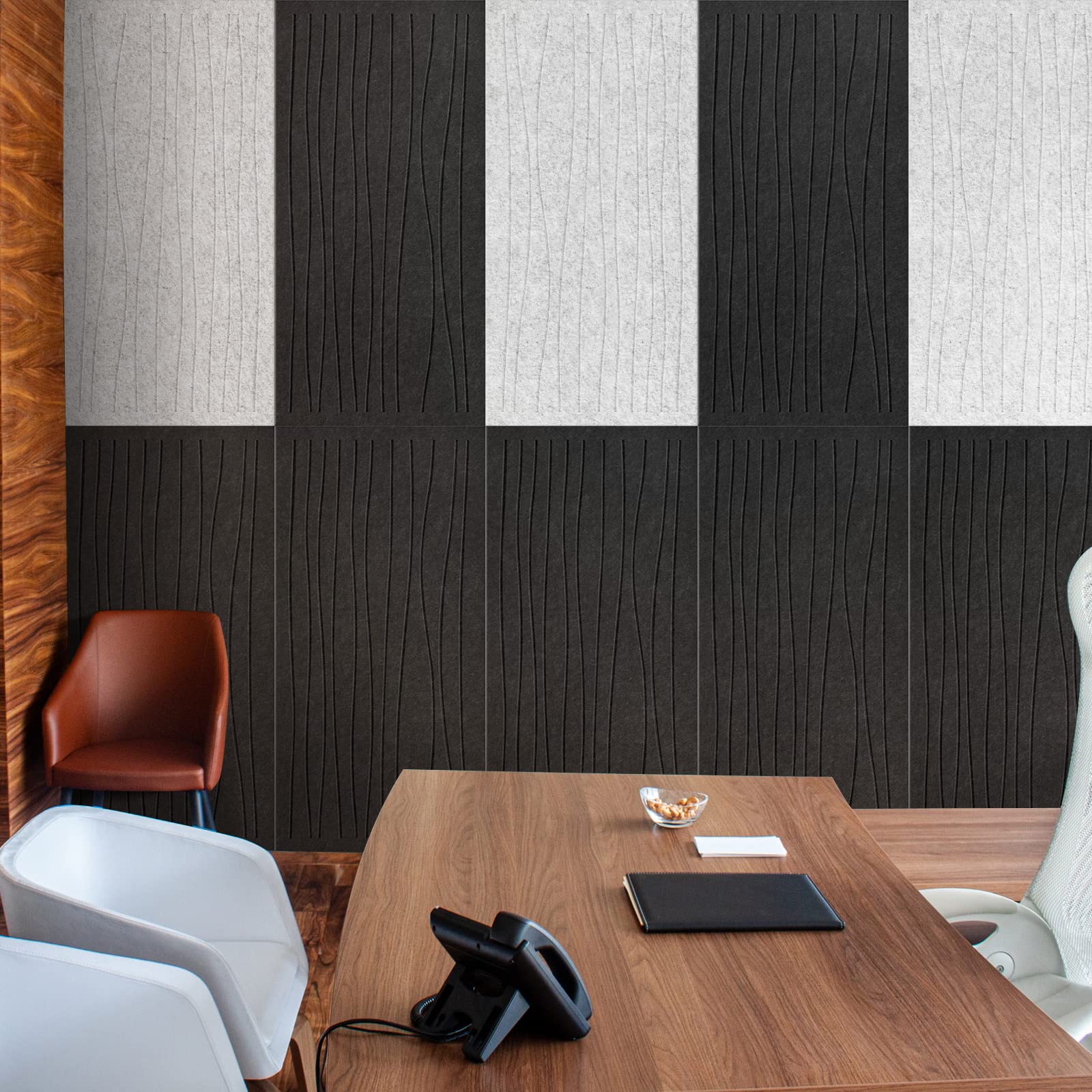 UMIACOUSTICS 6-Pack Acoustic Sound Proof Panels 47.2
