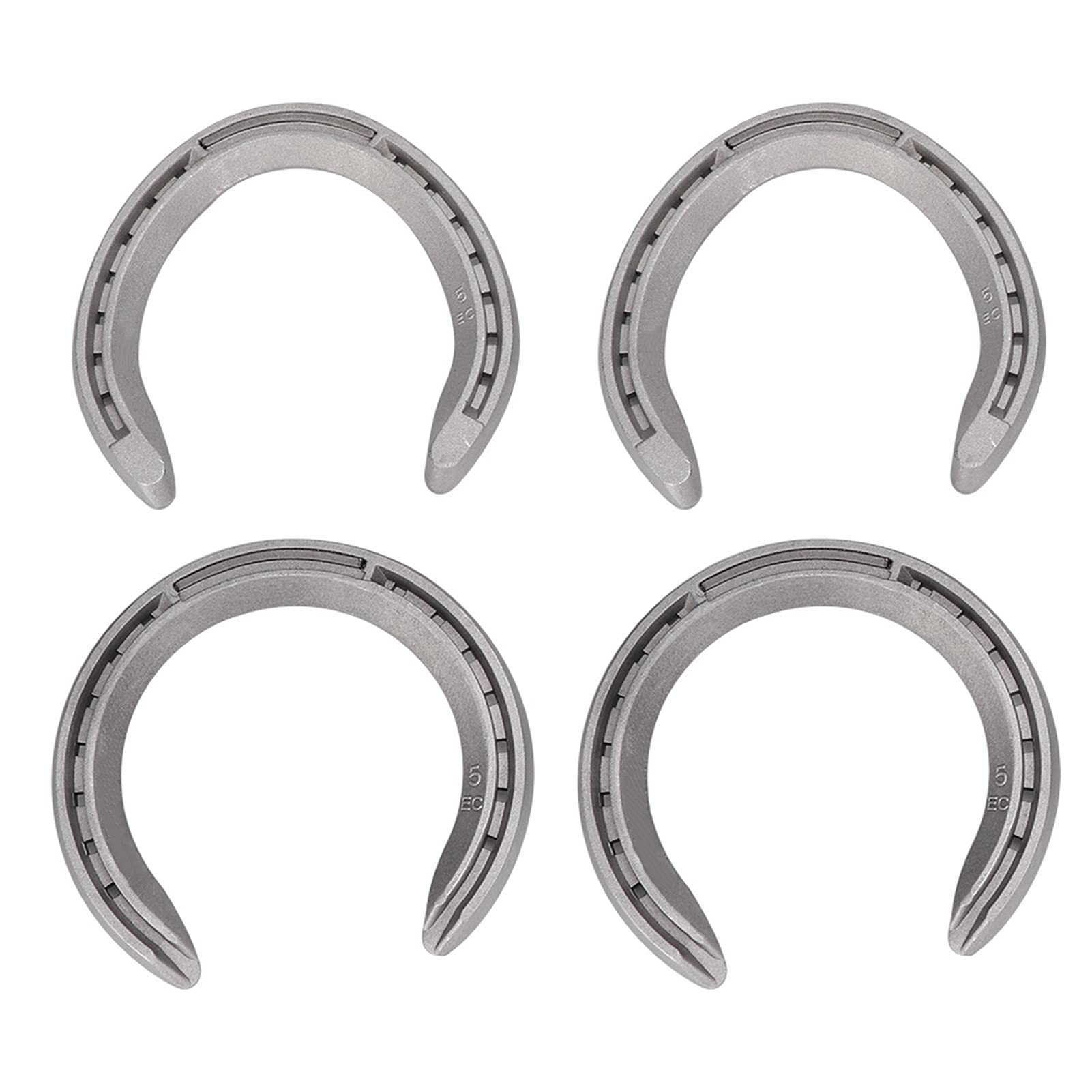 4Pcs Aluminum Alloy Horseshoe Kit - Durable Horse Riding & Farming Equipment for Stable & Garden Use