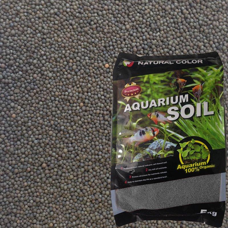 Premium Black Volcanic Substrate 1-2mm Grain Size - 5kg Natural Aquarium Soil for Planted Tanks, Terrariums & Shrimp Breeding | Enhances Root Growth & Water Filtration