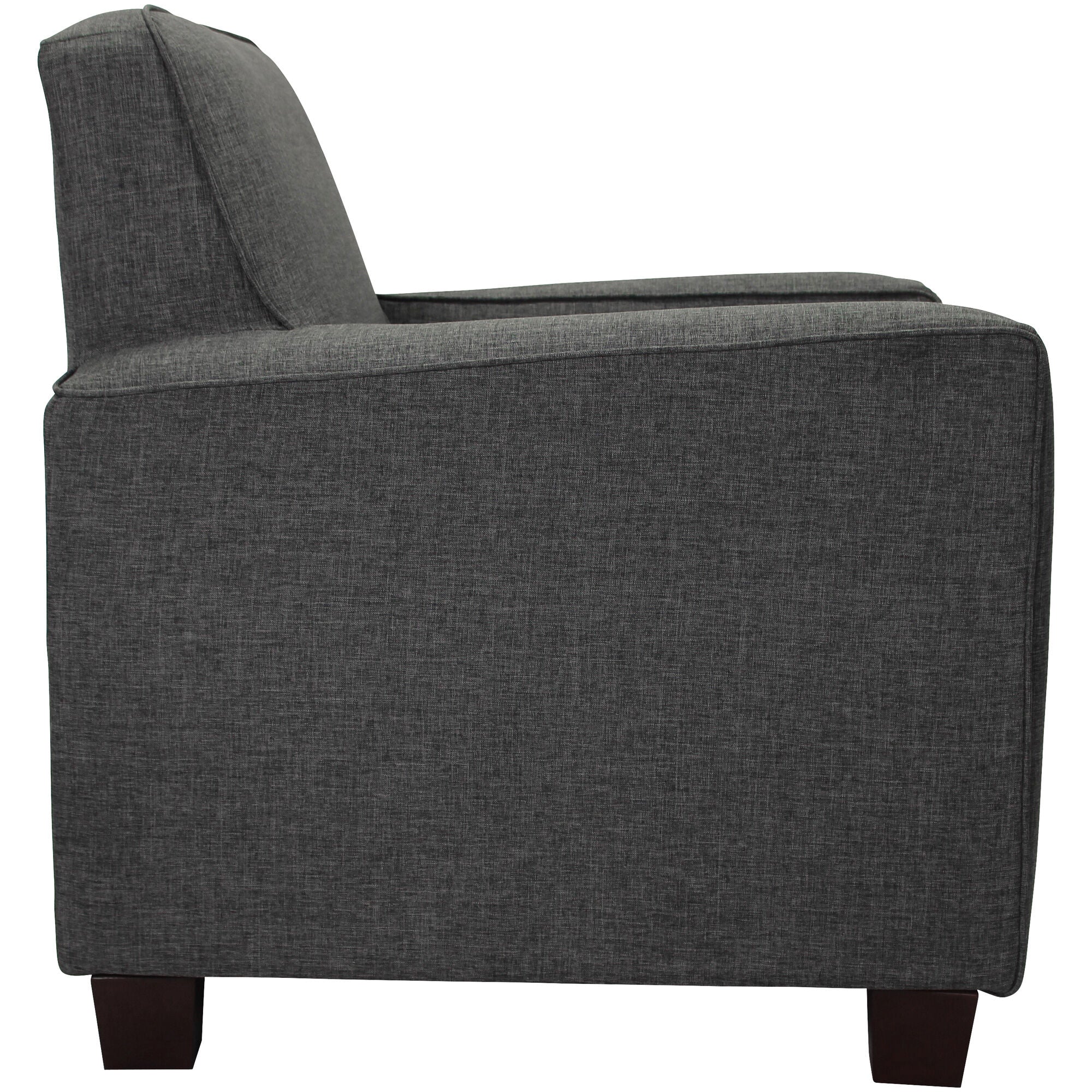 Johnston Accent Chair - Modern Upholstered Living Room Chair with Wooden Legs, Comfortable Lounge Seating for Home, Office & Reading Nook - Perfect for Small Spaces & Apartment Decor