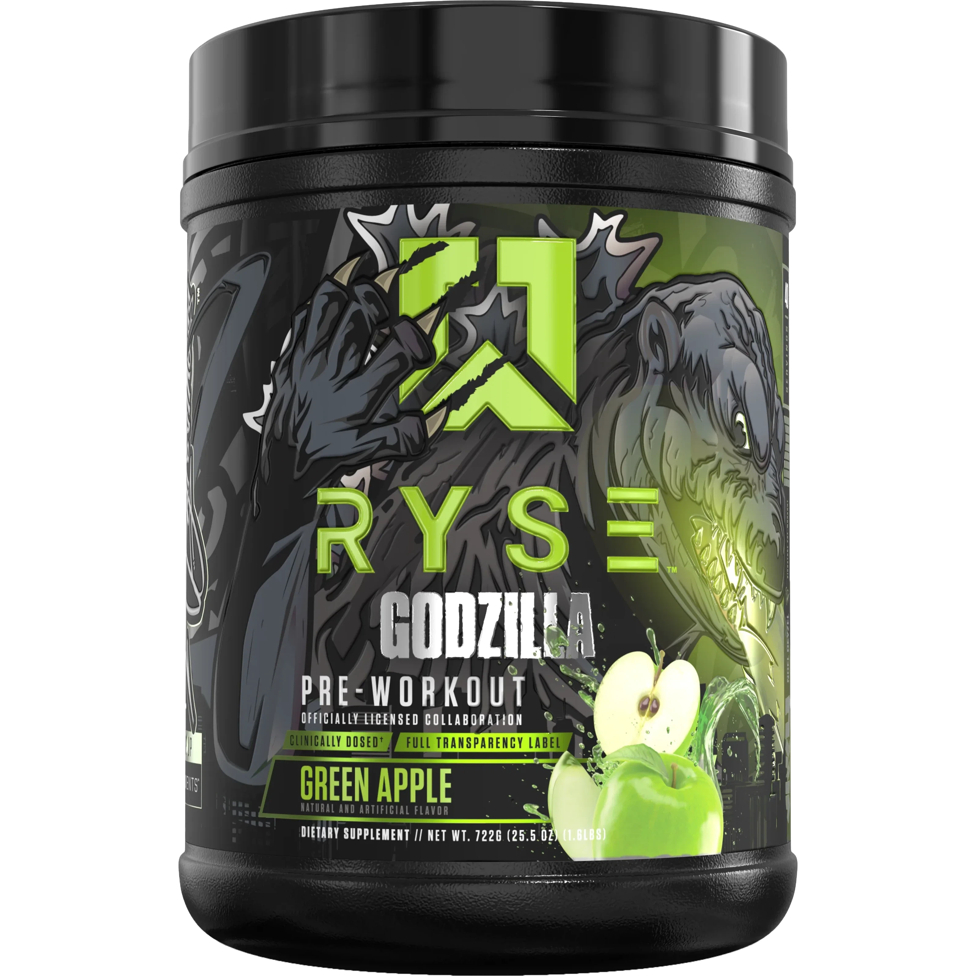RYSE Godzilla Pre Workout Powder - Intense Energy & Focus Supplement for Gym, Bodybuilding & Fitness | Pre-Workout for Men & Women | Boost Performance & Endurance